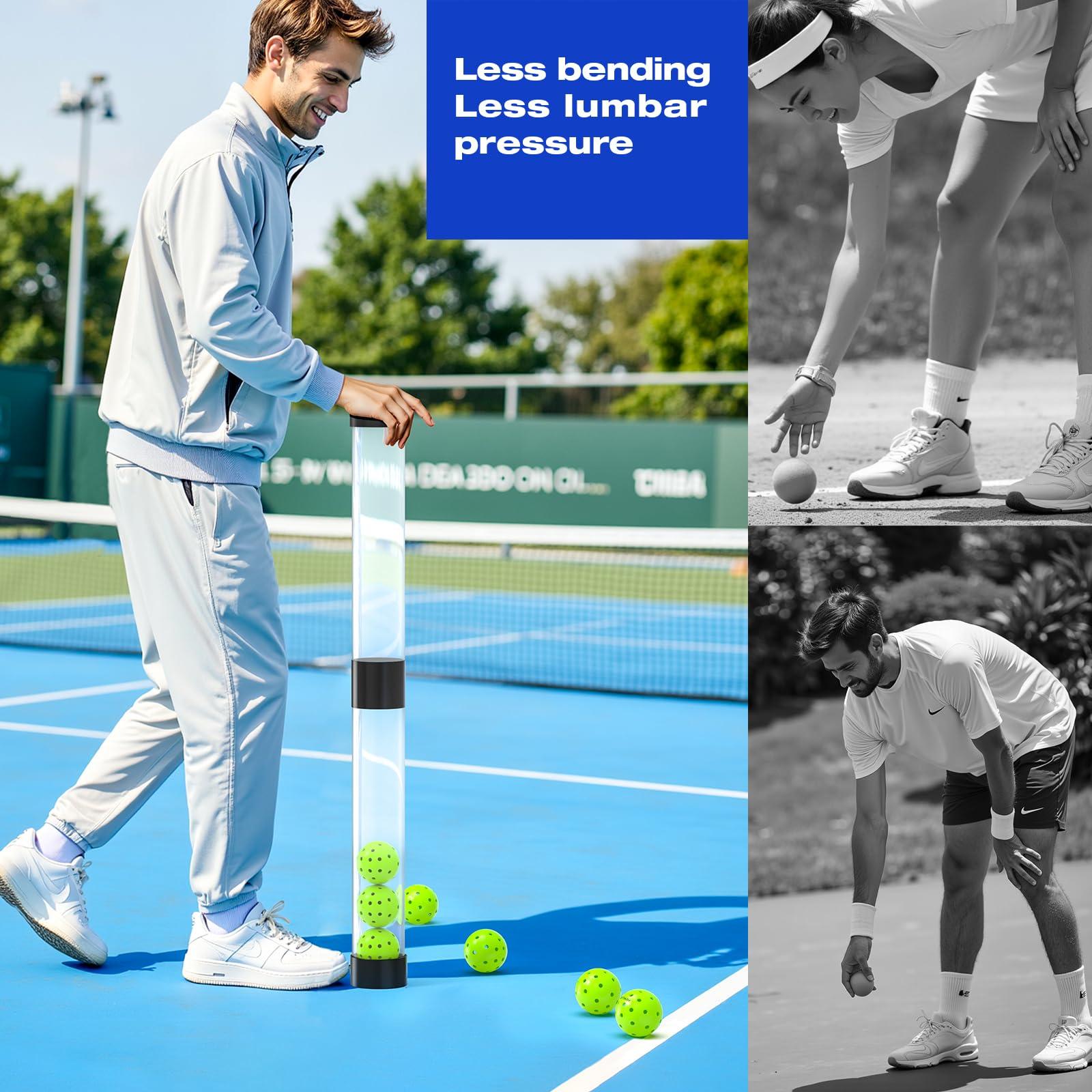 Newluck Multi-Functional Pickleball Ball Picker, Quick Collection, Adjustable Length for All Ages, Back and Knee Protection, Lightweight and Portable - Image 6