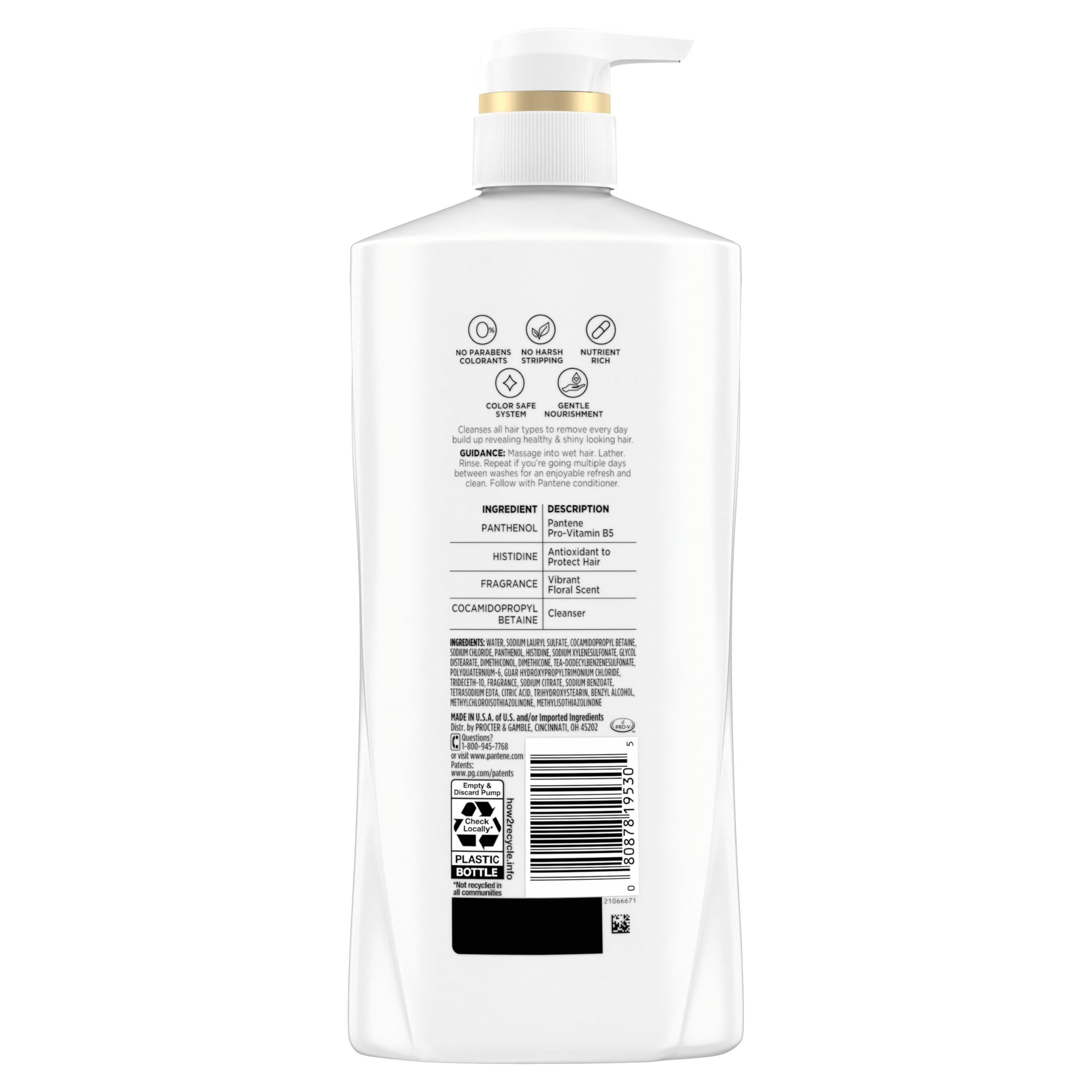 Pantene Shampoo, Classic Clean - Pro-V Nutrients for Dry, Color-Treated Hair, Healthy Looking Hair Every Wash, Antioxidant-Rich, 27.7 Oz Each, 2-Pack + Miracle Rescue Shot (0.5 Oz) - Image 9