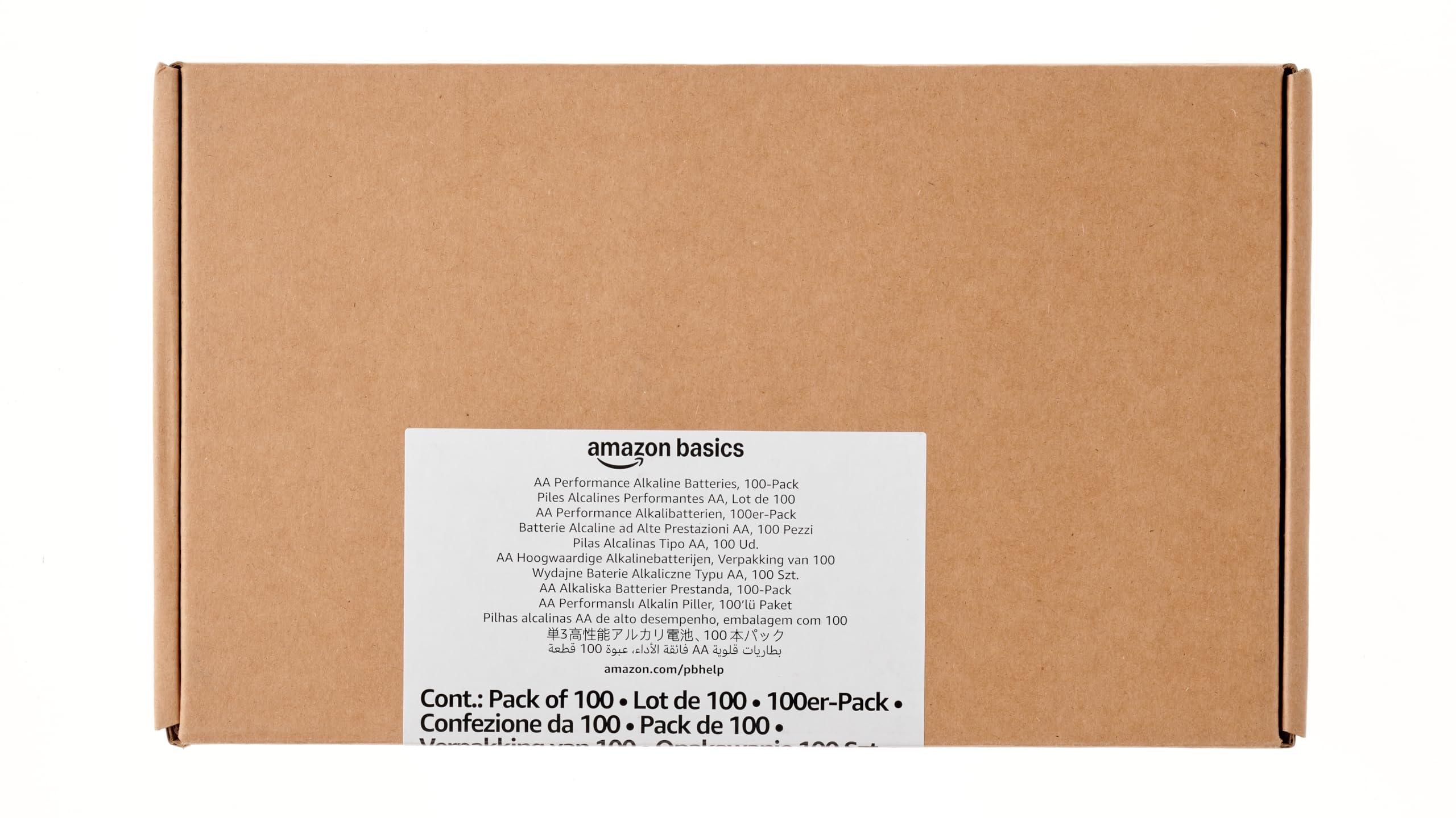Amazon Basics 100-Pack AA Alkaline High-Performance Batteries, 1.5 Volt, 10-Year Shelf Life - Image 6