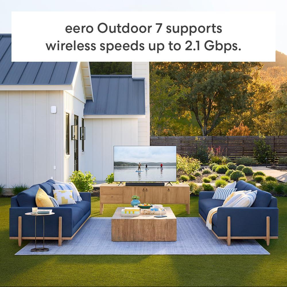 Amazon eero Pro 7 (1-pack) with Amazon eero Outdoor 7 (1-pack) mesh wifi system - Image 4