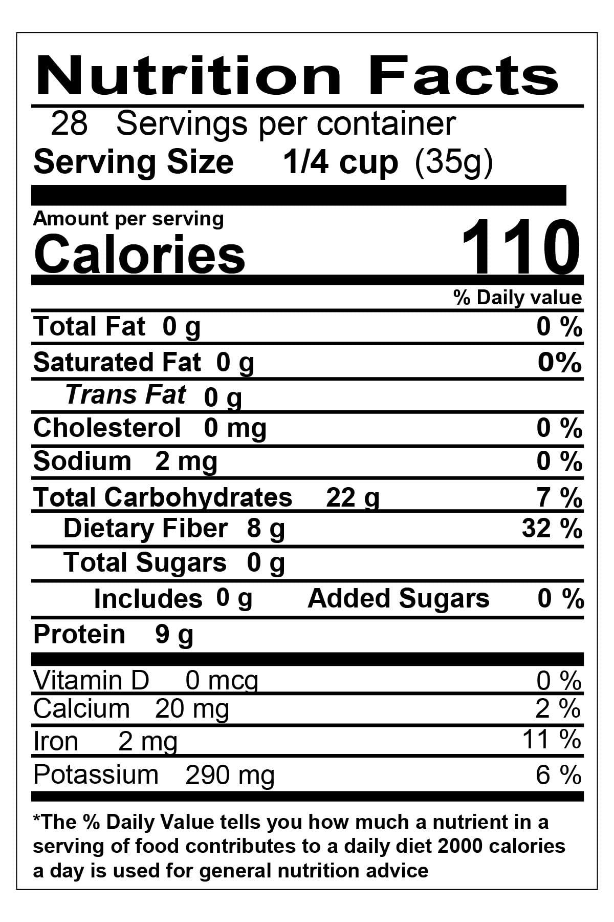Yupik Organic Green Lentils, 2.2 lb (35.2 oz), Non-GMO, Vegan, Gluten-Free, Kosher, Raw, Source of Fiber, Iron & Protein, Fiber & Iron, Ideal for Soups, Salads & Plant-Based Meals - Image 2