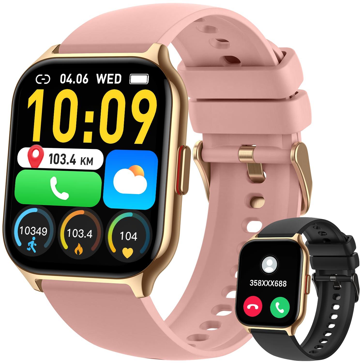 Smart Watch for Men Women Fitness: Running Smart Watches for Men Digital Mens Watches Make/Answer Call Waterproof Smartwatch Android Phones iPhone Samsung Compatible Heart Rate Monitor Step Tracker