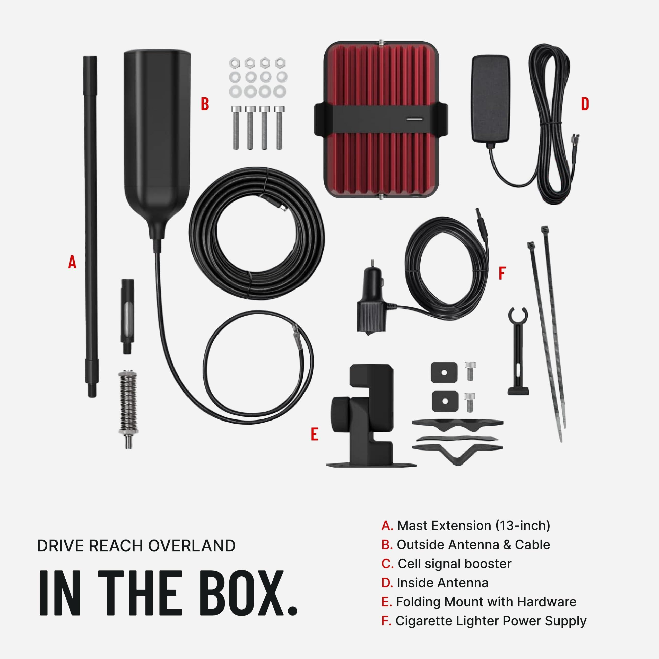 weBoost Drive Reach Overland - Cell Phone Signal Booster for Off Road Vehicles | Boosts 5G & 4G LTE for All U.S. Carriers - Verizon, AT&T, T-Mobile & More | Made in The U.S. | FCC Approved - Image 6