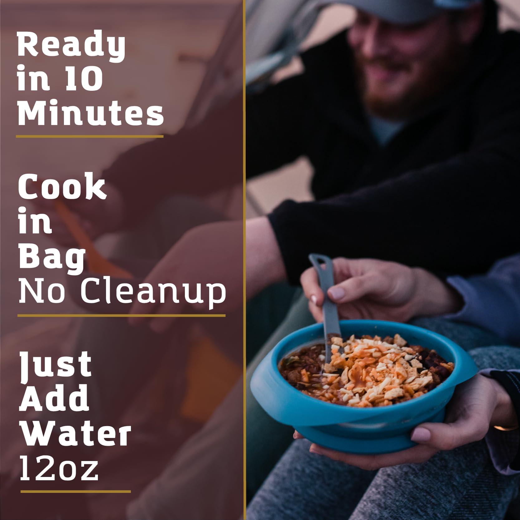Packit Gourmet Texas State Fair Chili | Premium Freeze Dried Backpacking & Camping Food | Large Portions | High Protein | Real Meat | Just Add Water Meal |All-Natural Ingredients | Made in Texas |Freeze-Dried and Dehydrated Foods - Image 4