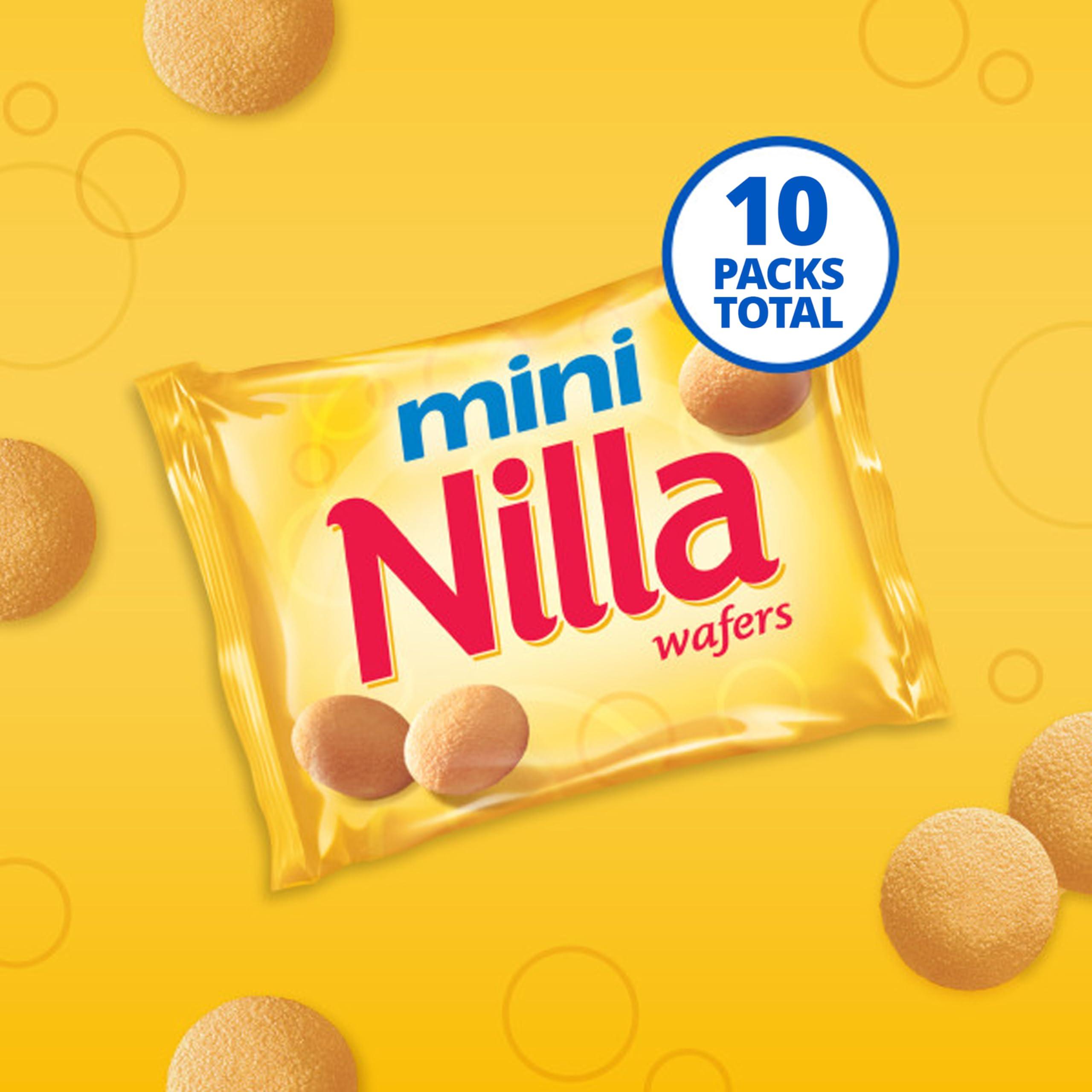 NILLA Wafers Mini Cookies, Vanilla Wafers, 10 Snack Packs - Image 5