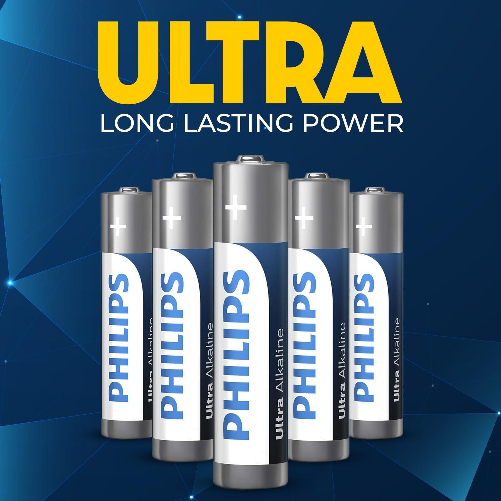 PHILIPS AAA Batteries, Ultra Alkaline Triple AAA Batteries 12 Pack, 1.5v Batteries AAA Size Pack, Ultimate Long-Lasting Power for High-Drain Devices, 10-Year Shelf Life, Durable Leak-Proof Design. - Image 3