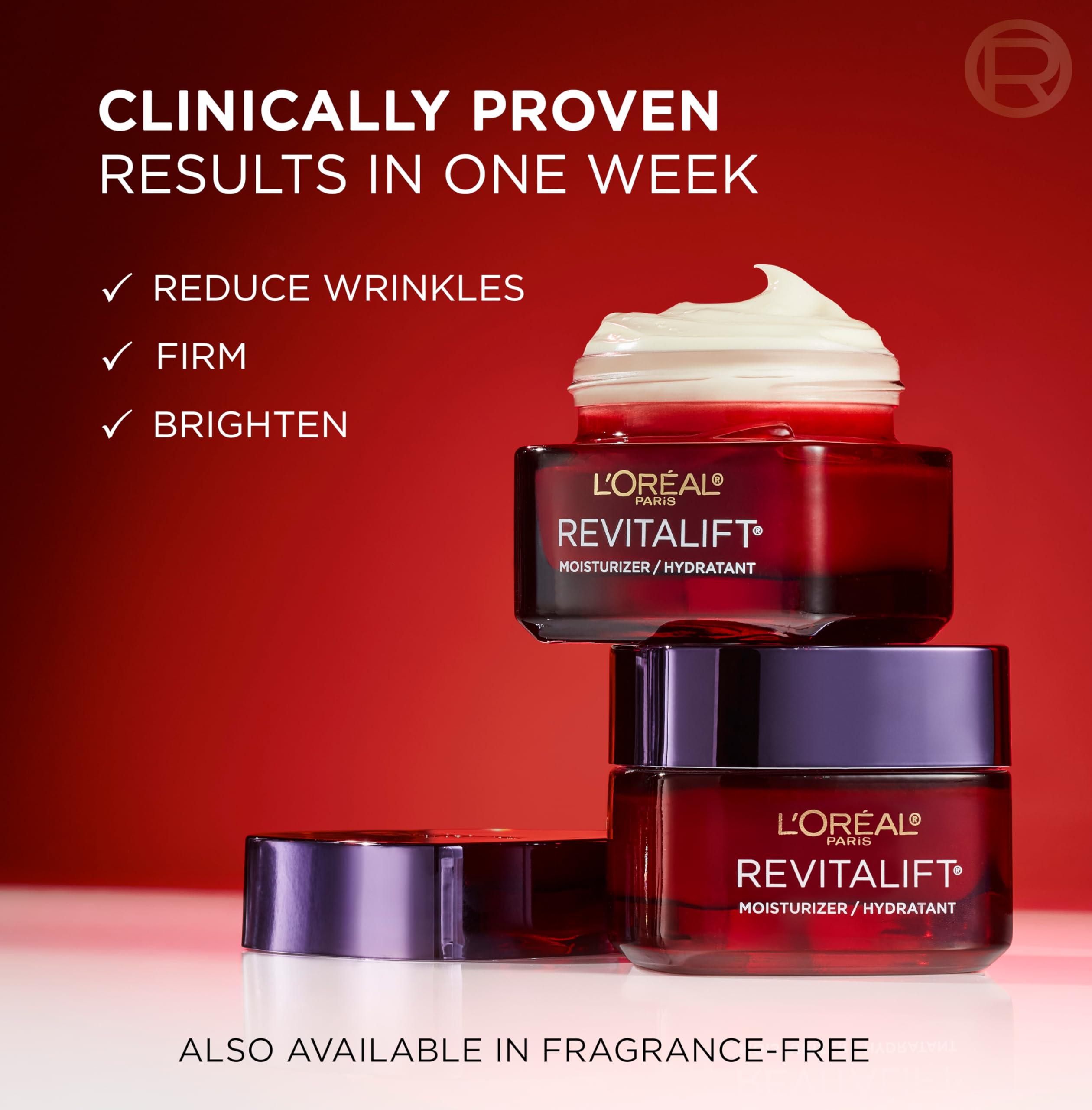 L'Oreal Paris Revitalift Triple Power Anti-Aging Face Moisturizer, Pro Retinol, Hyaluronic Acid & Vitamin C, Reduce Wrinkles 2.55 Oz - Image 2