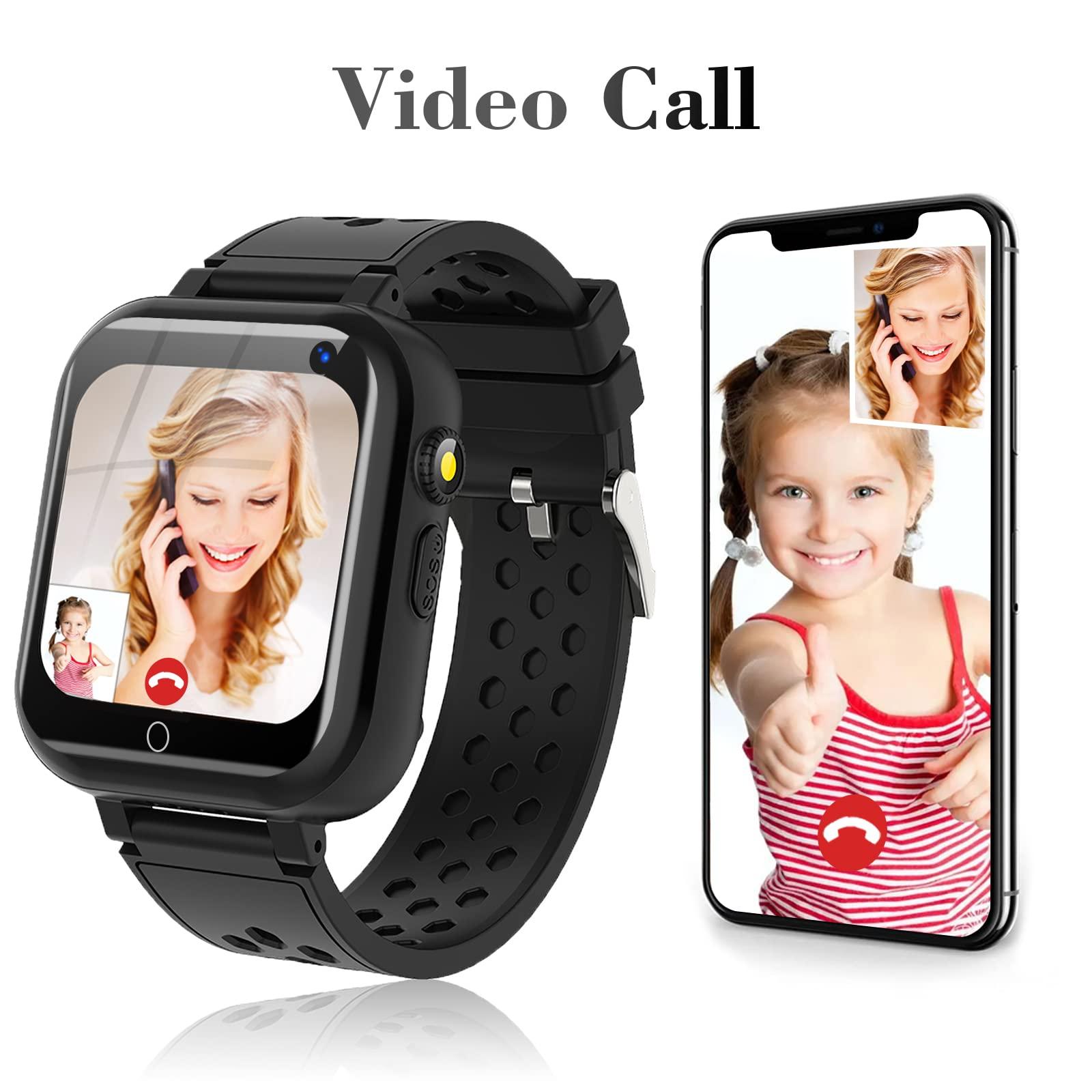 DDIOYIUR Smart Watch for Kids, 4G Kids Phone Smartwatch with GPS Tracker, WiFi SMS, Call, Voice Video Chat, Bluetooth, Audio Recording, Alarm, Pedometer, Wrist Watch for 4-16 Boys Girls Birthday Gifts - Image 2