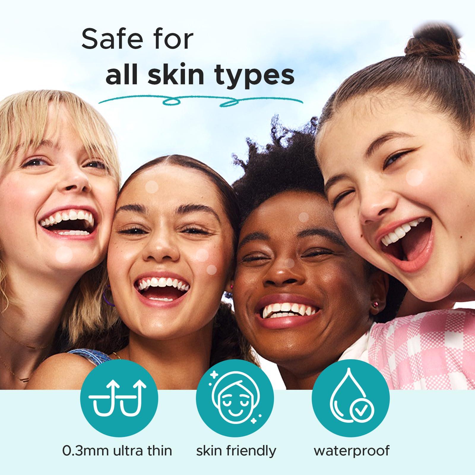 Pimple Patch Acne Patch, 4 Sizes 140 Patches Acne Absorbing Cover Patch, Hydrocolloid Invisible Acne Patches for Face Zit Patch Acne Dots Tea Tree, Calendula Oil - Image 5