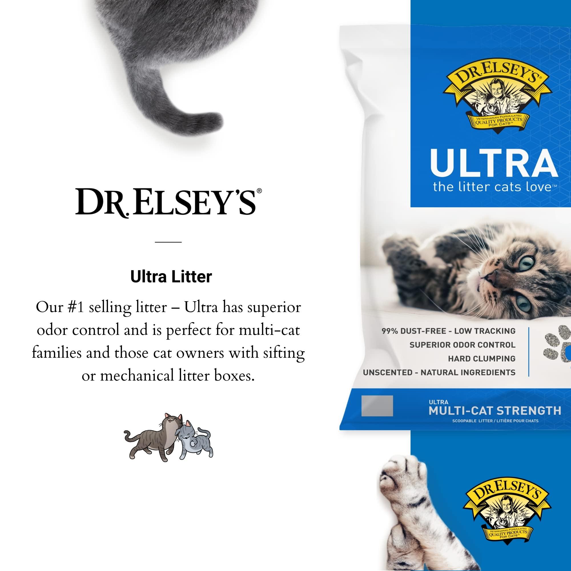 Dr. Elsey's Ultra UnScented Clumping Clay Cat Litter 40 lb. Bag - Image 2