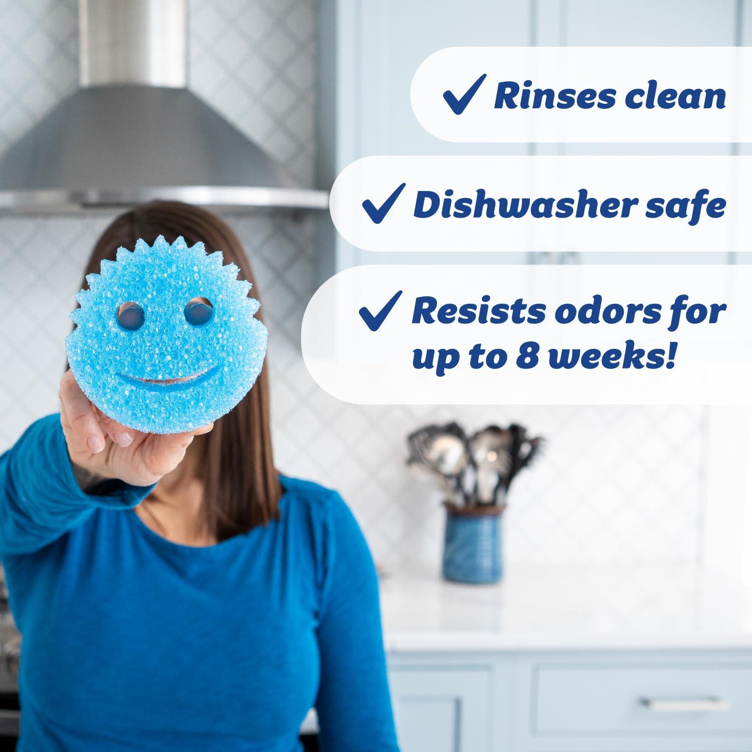 Scrub Daddy Color Sponges - Scratch-Free Multipurpose Dish Sponges for Kitchen, Bathroom & Household Cleaning - Made with BPA-Free Polymer Foam (3 Count) - Image 5