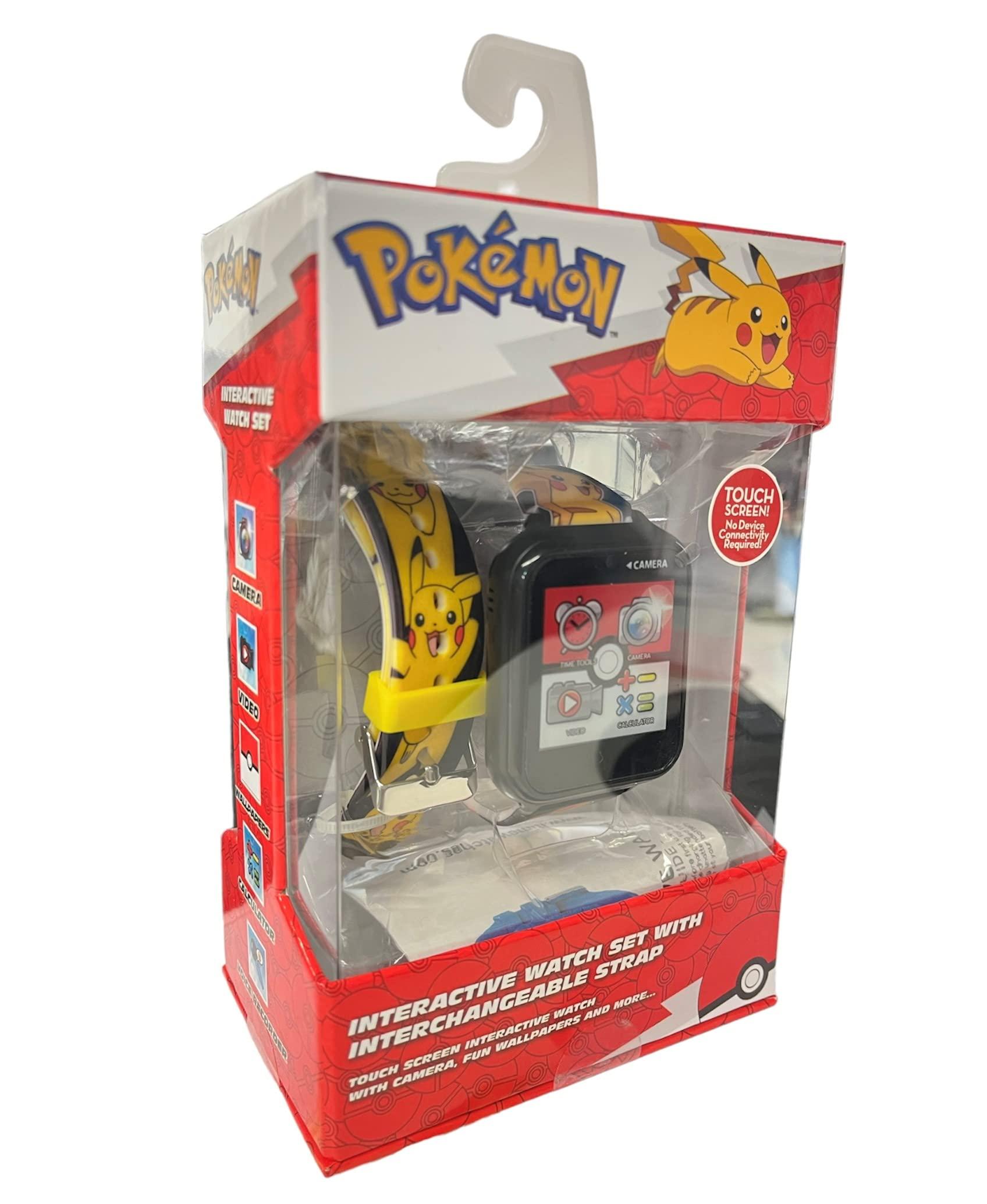Accutime Pokémon Interactive Kids Smartwatch with Touchscreen, Interchangeable Pikachu & Friends Straps, Built-in Camera, Games, Alarm, Stopwatch, Calculator, and 10 Watch Faces - Fits Wrists 5.5"-8" - Image 6
