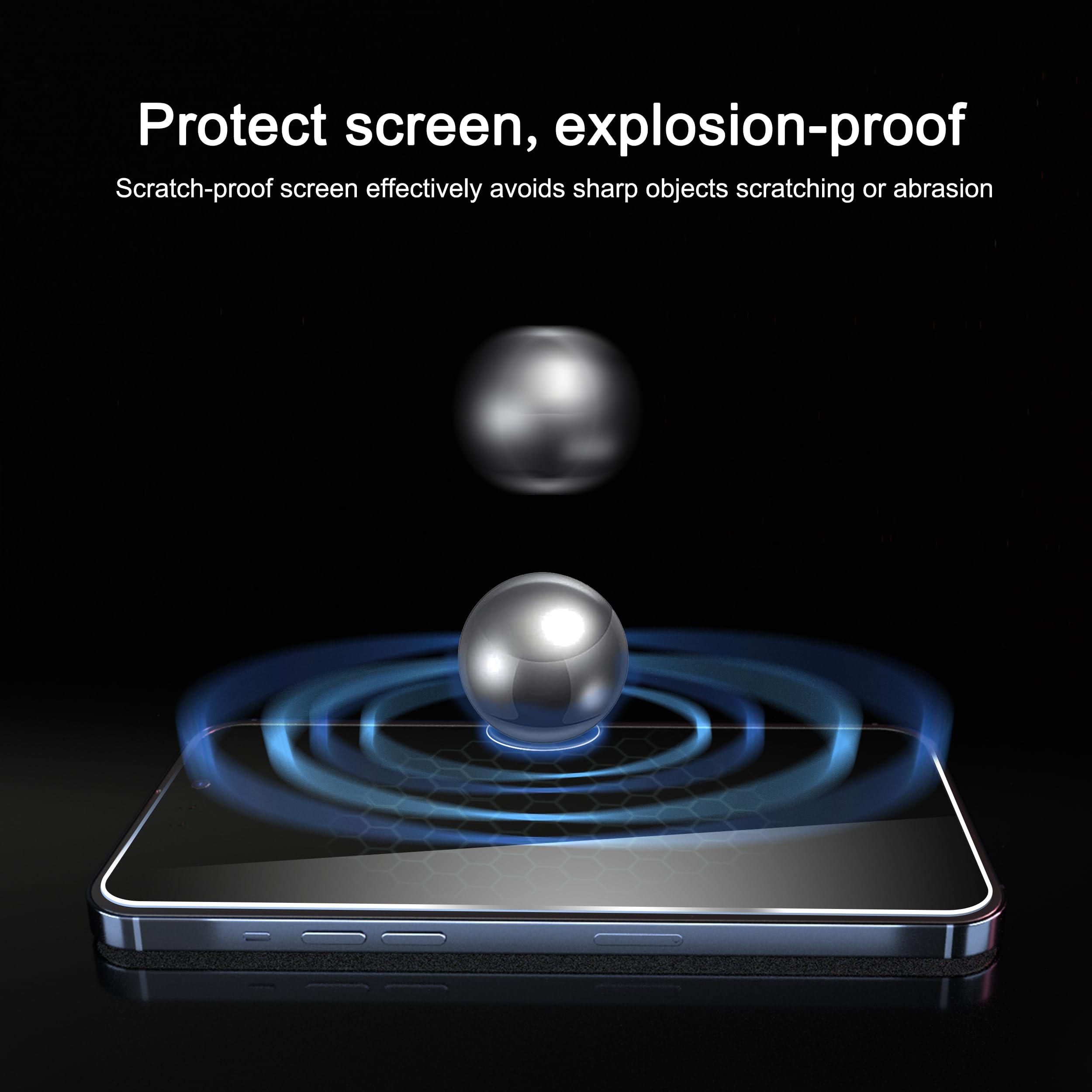 Ailun Screen Protector for iPhone 16 / iPhone 15 / iPhone 15 Pro [6.1 Inch] Display 3 Pack Tempered Glass, Dynamic Island Compatible, Case Friendly [Not for iPhone 16 Pro 6.3 Inch]. - Image 3