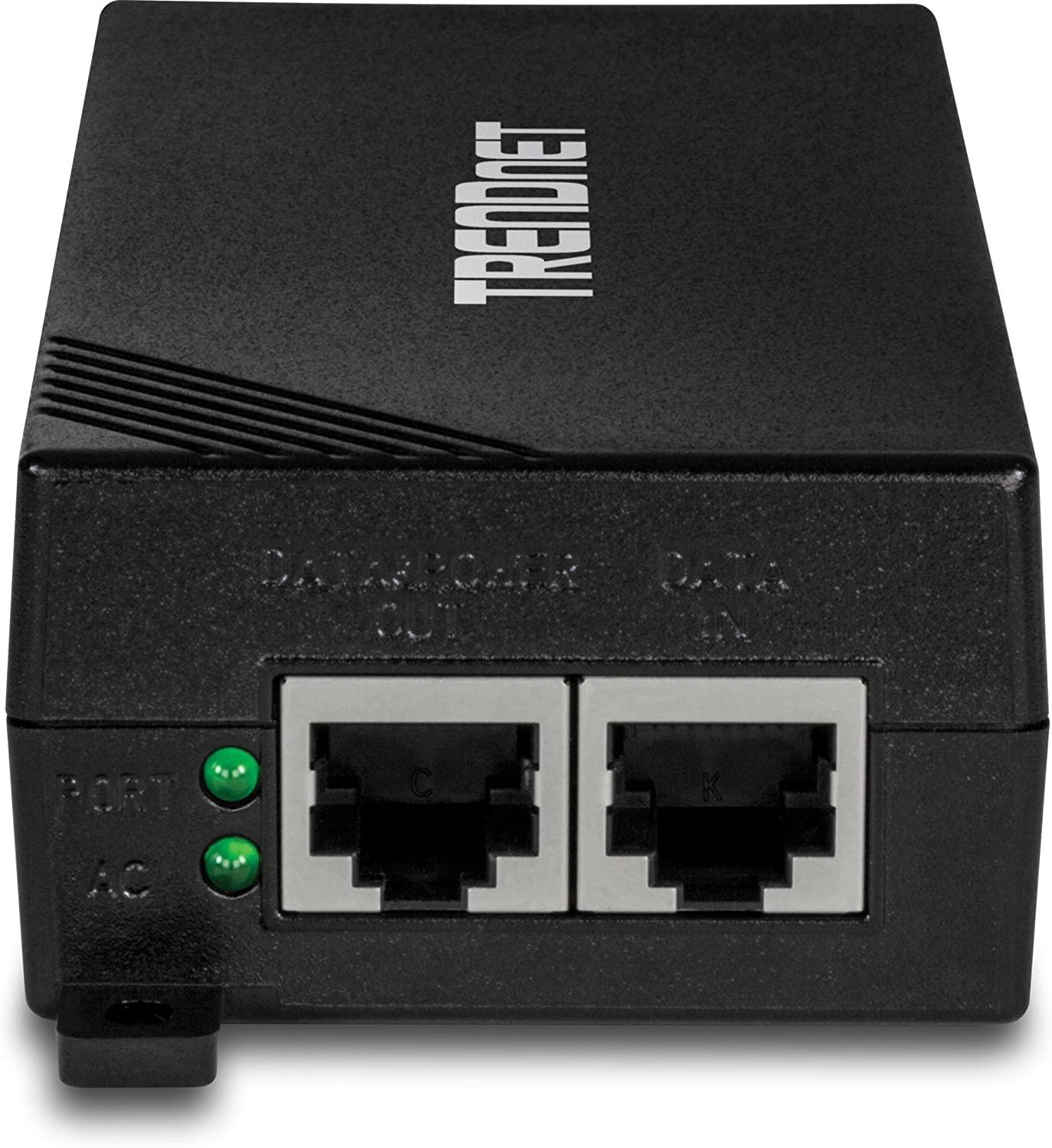 TRENDnet Gigabit Power Over Ethernet Plus Injector, PoE+ (30W) Power Network Distances Up to 100M (328 ft.), Black, TPE-115GI (Pack of 1) - Image 10