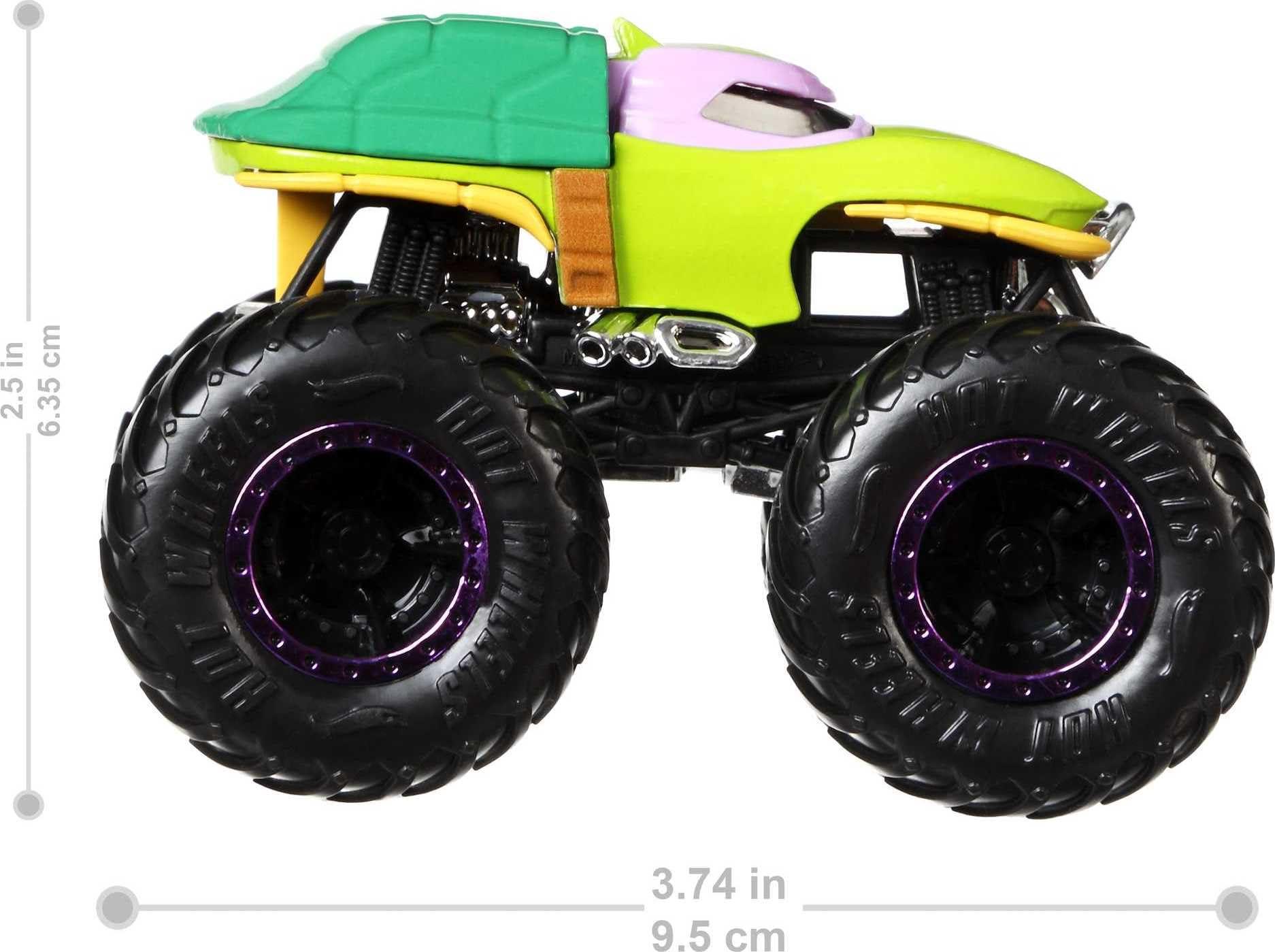Hot Wheels Monster Trucks 1:64 Scale 2-Pack Assortment with Giant Wheels - Image 3