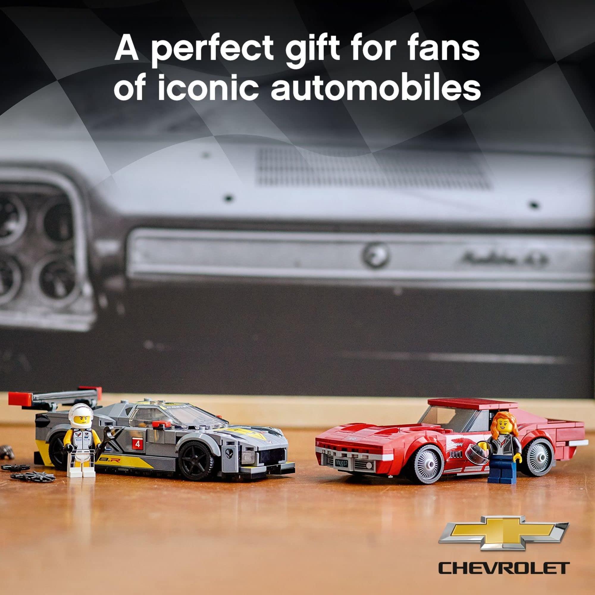 LEGO Speed Champions Chevrolet Corvette C8.R Race Car and 1969 Chevrolet Corvette 76903 Building Kit; New 2021 (512 Pieces) - Image 3