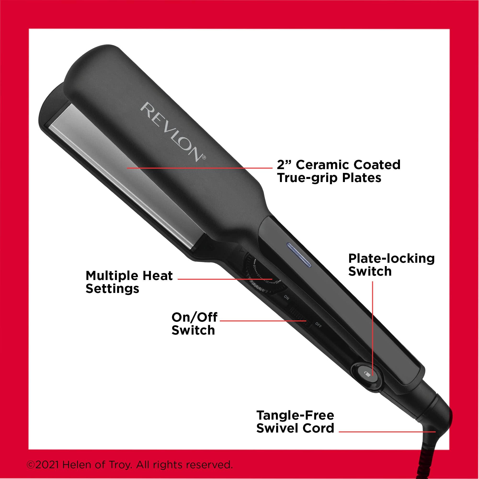 REVLON Smooth and Straight Ceramic Flat Iron | Fast Results, Smooth Styles (2 in) - Image 4