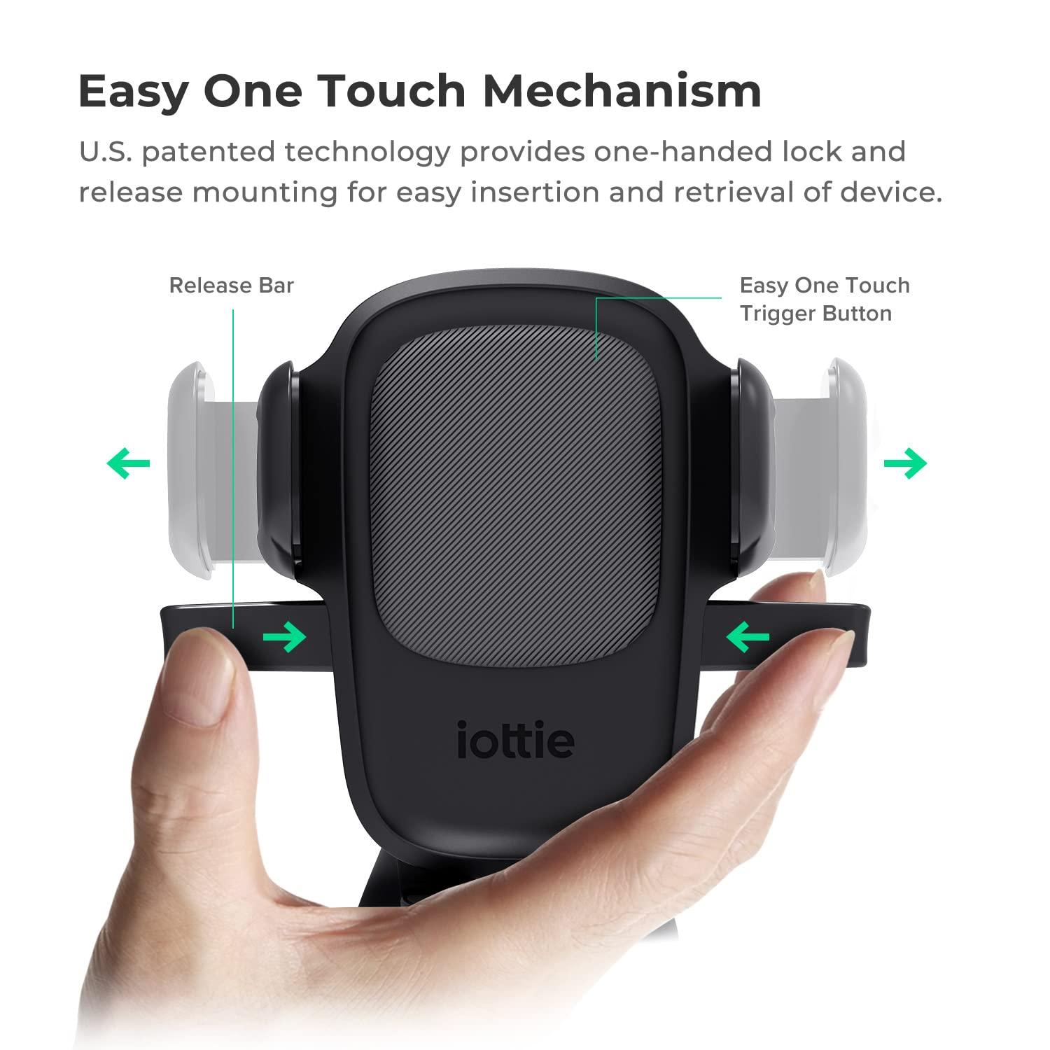iOttie Easy One Touch Signature Dashboard & Windshield Universal Car Mount Phone Holder Desk Stand with Suction Cup Base and Telescopic Arm for iPhone, Samsung, Google, Huawei, Nokia, More Smartphones - Image 2