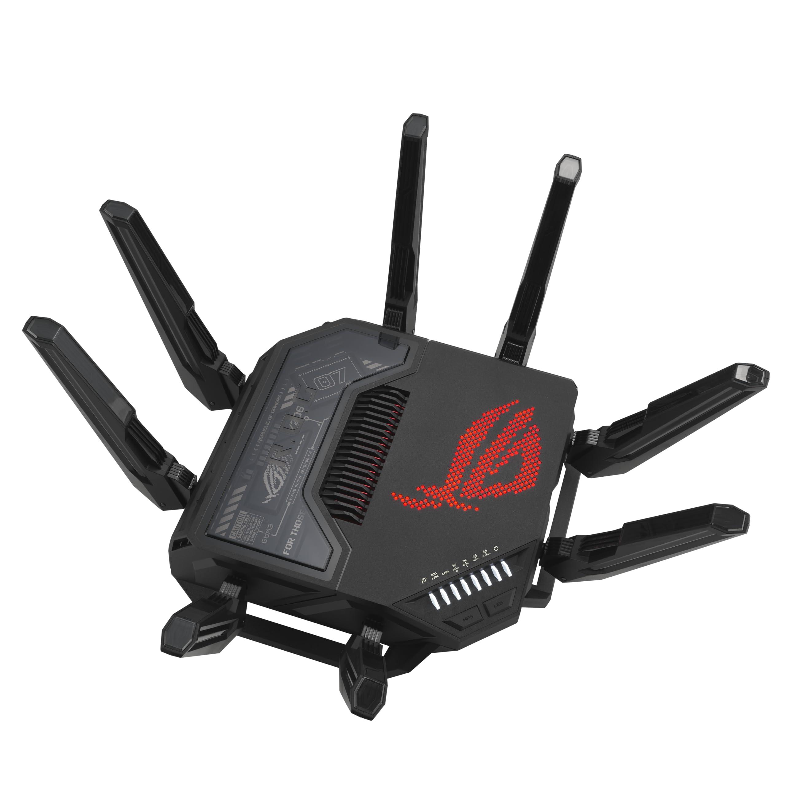 ASUS ROG Rapture GT-BE98 PRO First Quad-Band WiFi 7 Gaming Router supports 320MHz, Dual 10G Port, Triple-level Game Acceleration, Mobile Game Mode, Subscription-Free Security, AiMesh, and VPN features - Image 12