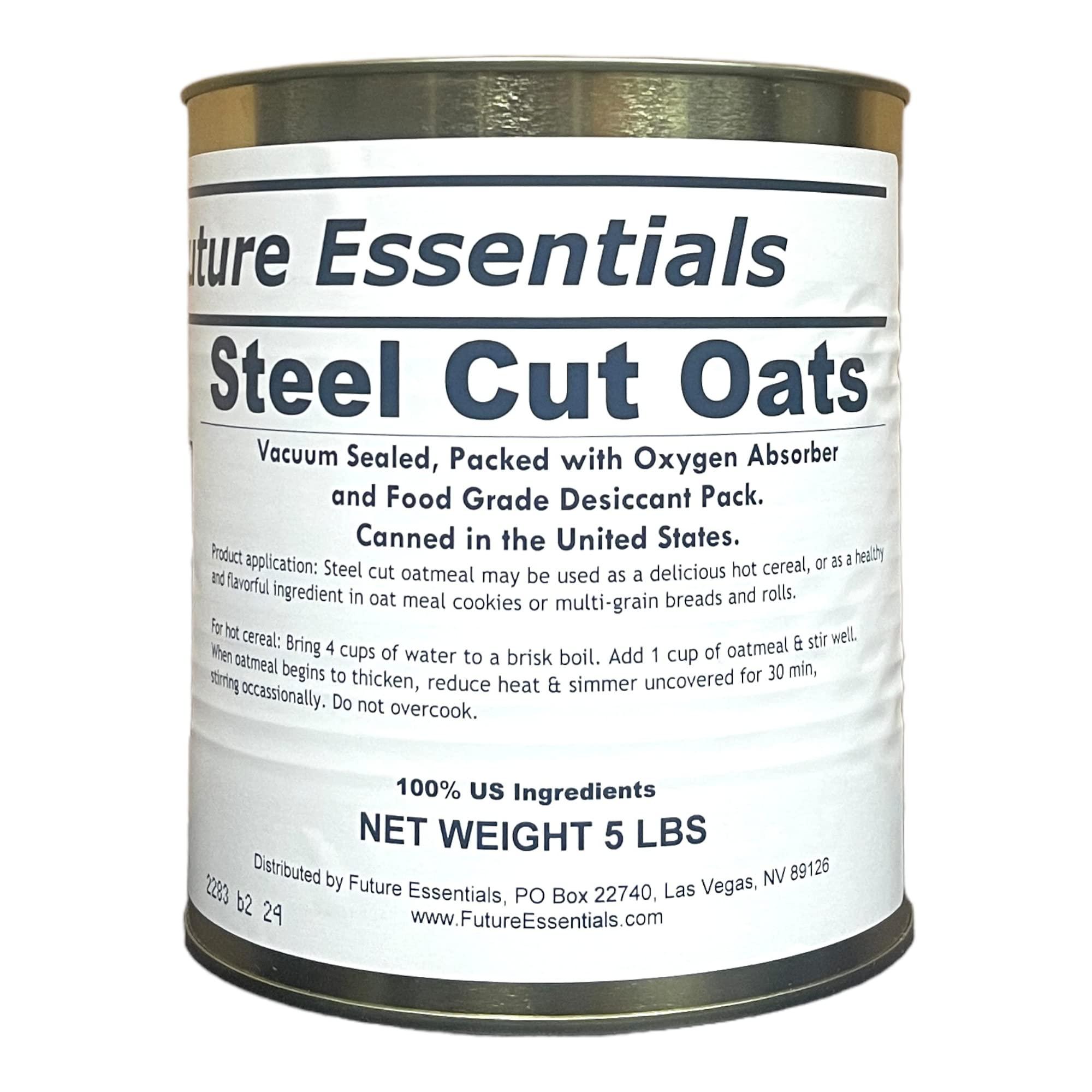 1 Can of Future Essentials Canned Steel-Cut Oats #10 Can