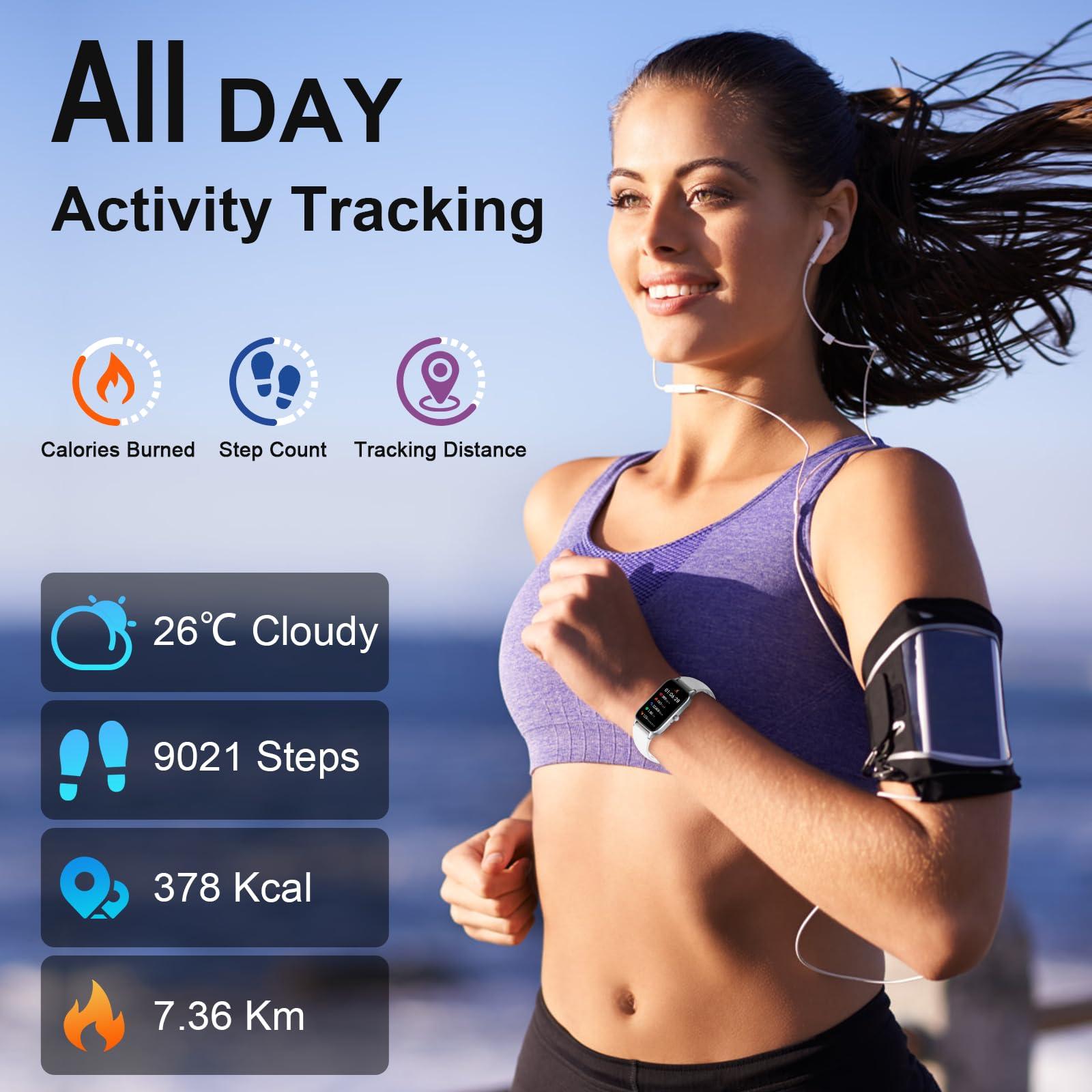Smart Watch for Men Women(Answer/Make Call), 2025 Fitness Activity Tracker 1.57” Smartwatch with Heart Rate/Sleep Monitor/Pedometer/Calories/110+ Sports, IP68 Waterproof Fitness Watch for Android iOS - Image 5
