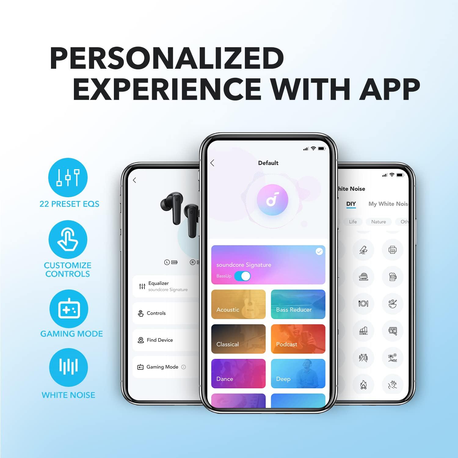 Soundcore by Anker P20i True Wireless Earbuds, 10mm Drivers with Big Bass, Bluetooth 5.3, 30H Long Playtime, Water-Resistant, 2 Mics for AI Clear Calls, 22 Preset EQs, Customization via App - Image 3
