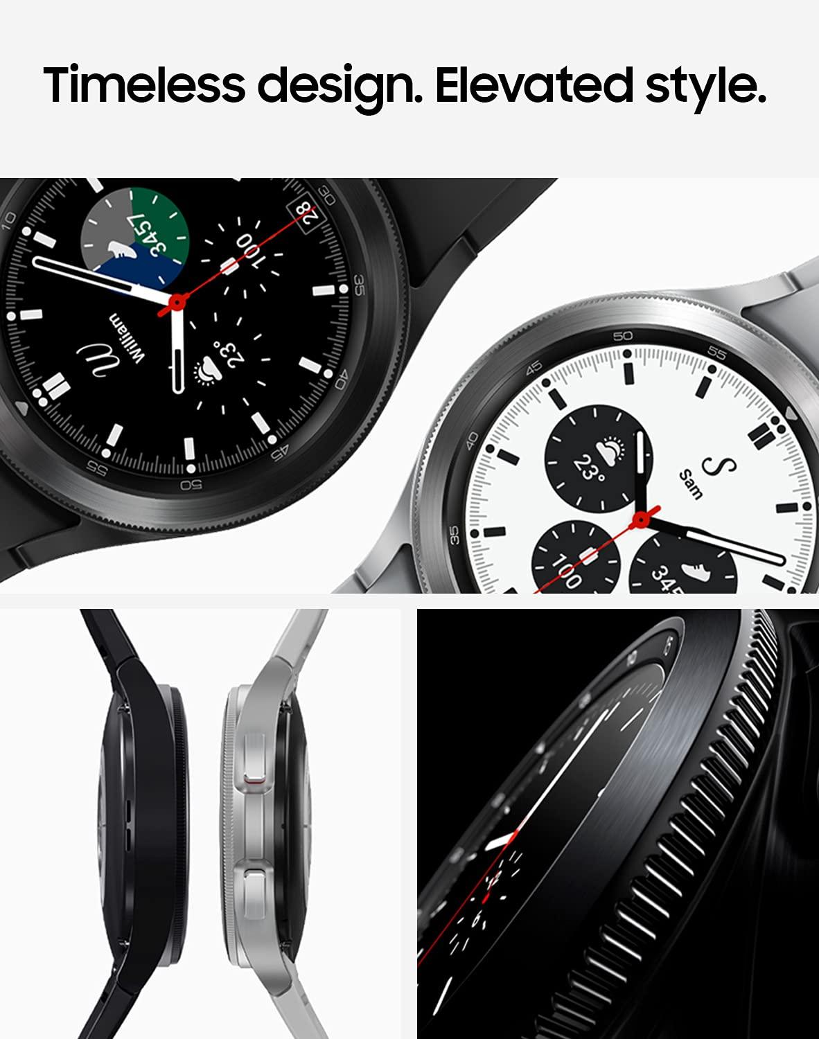 SAMSUNG Galaxy Watch 4 Classic 46mm Smartwatch with ECG Monitor Tracker for Health, Fitness, Running, Sleep Cycles, GPS Fall Detection, Bluetooth, US Version, Silver - Image 7