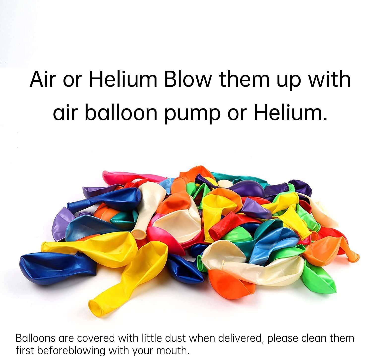 RUBFAC 120 Balloons Assorted Color 12 Inches Rainbow Latex Balloons, 12 Bright Color Party Balloons for Birthday Baby Shower Wedding Party Supplies Arch Garland - Image 5