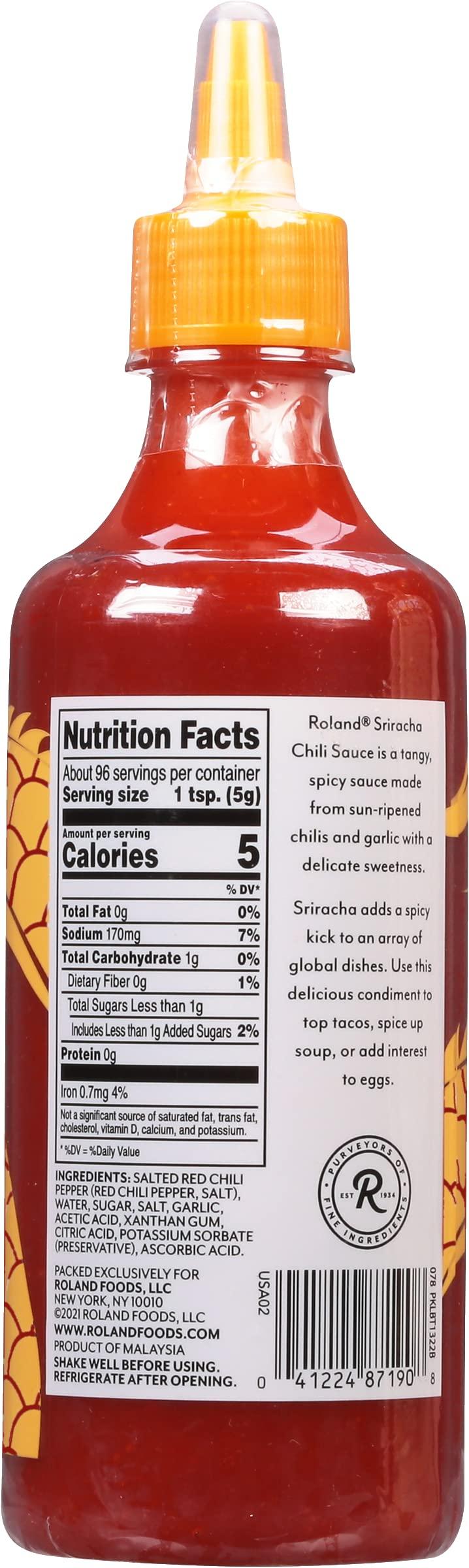 Roland Foods Sriracha Chili Sauce, 17 oz - Image 2