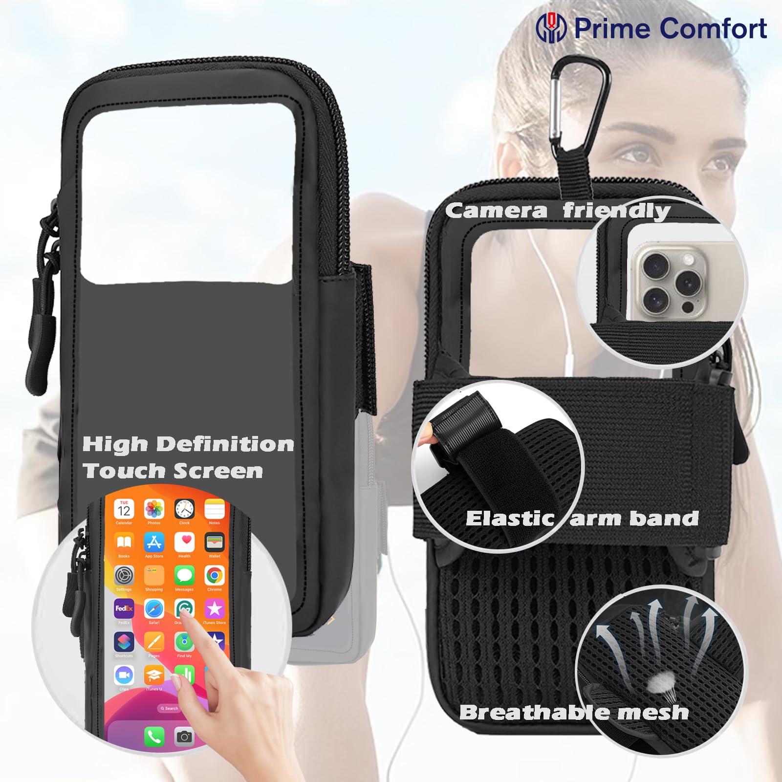 Phone Holder for Running, Walking, and Workout - Adjustable Arm Band Armband for iPhone and Cell Phones - Clear Crossbody Phone Pouch Purse with Strap for Women Men - Image 4