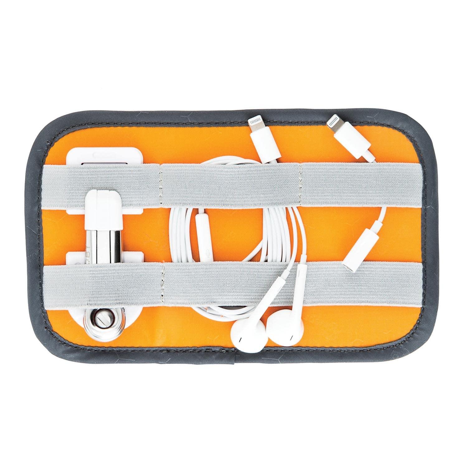Lowepro GearUp Pouch Mini, Travel Essentials, Travel Case for Phone Cords, Cables, Adapters, USB Sticks, Smartphone Accessories, Made of Recycled Fabric, Grey - Image 8