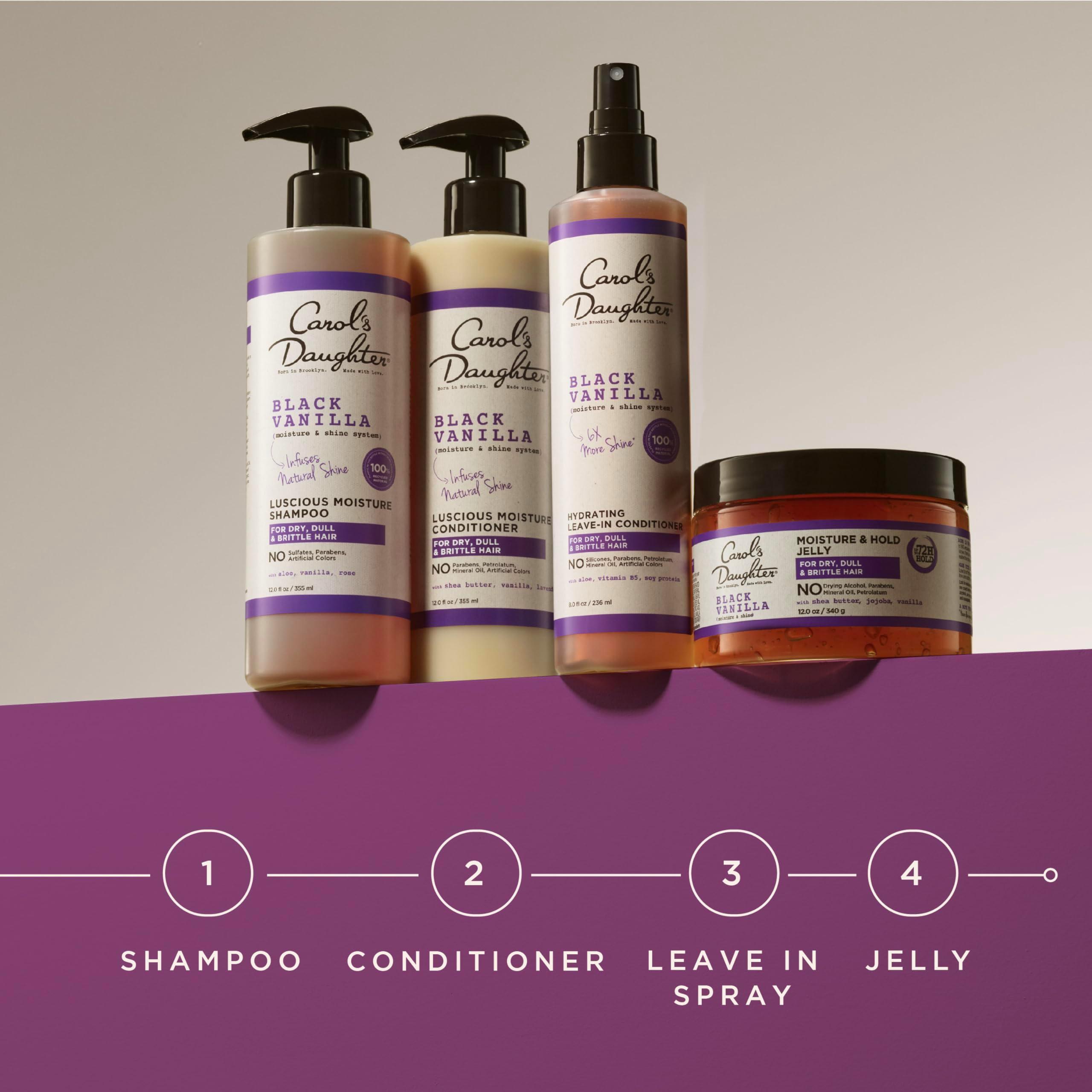 Carol's Daughter Black Vanilla Moisture Sulfate Free Conditioner for Curly, Wavy or Natural Hair, Moisturizing Hair Care for Dry, Damaged Hair, 12 Fl Oz - Image 9