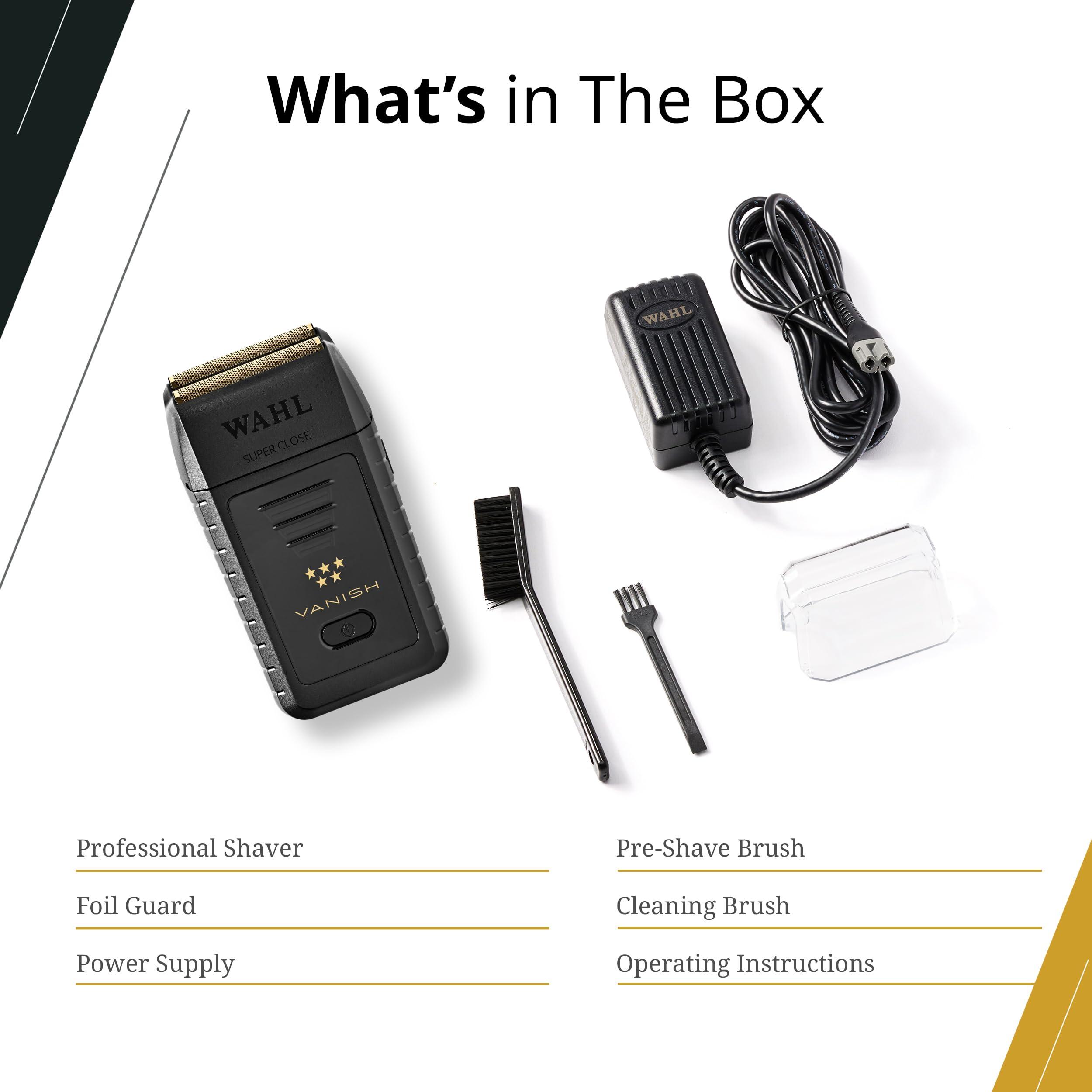 Wahl Professional 5 Star Vanish Shaver Cordless With Pop Foil Bars Ergonomic Design 100 Min Runtime Lithium Ion Battery - Image 5