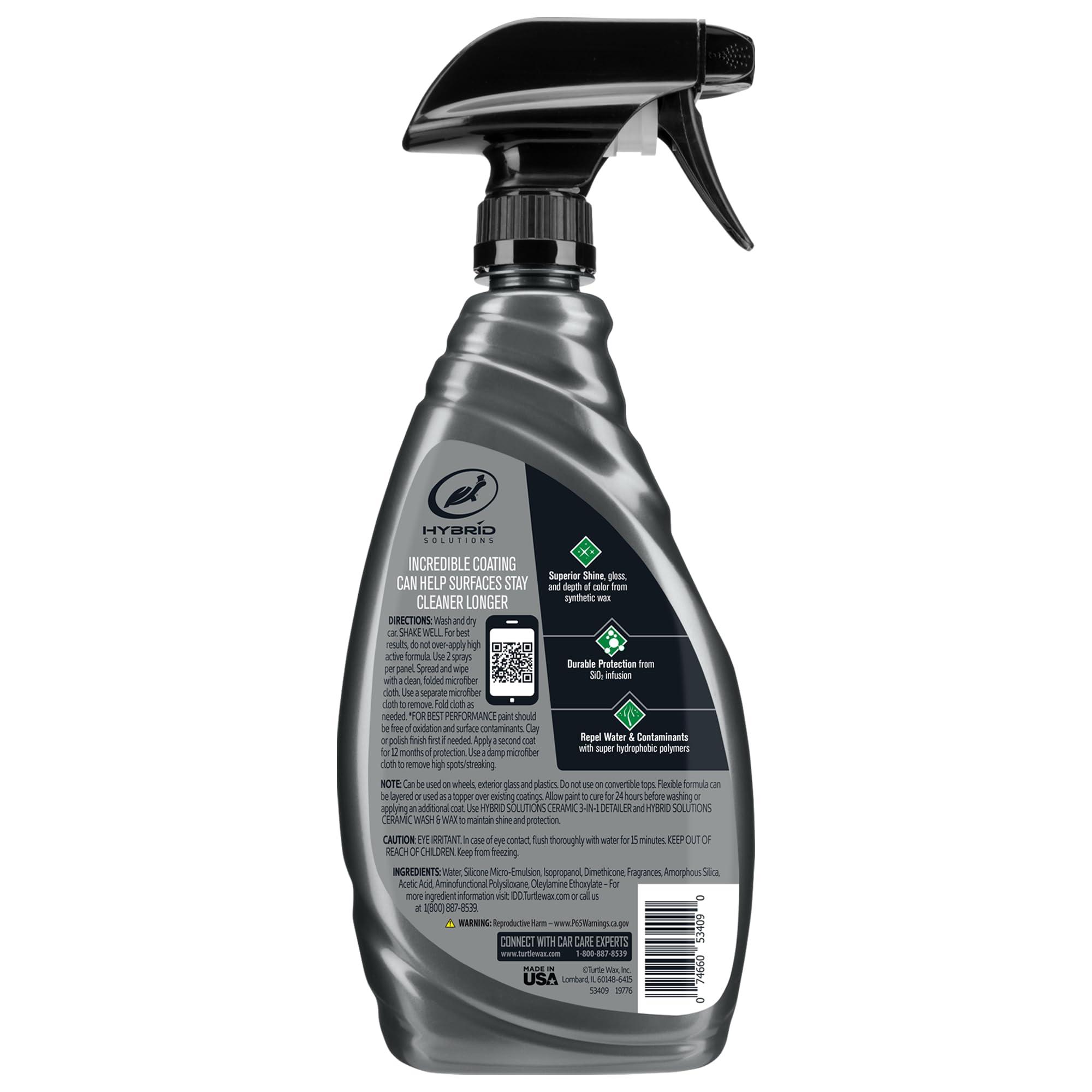 Turtle Wax 53409 Hybrid Solutions Ceramic Spray Coating, Incredible Shine and Protection for Car Paint, Extreme Water Beading, Safe for Cars, Trucks, Motorcycles, RV's and More, 16 oz. (Pack of 1) - Image 2