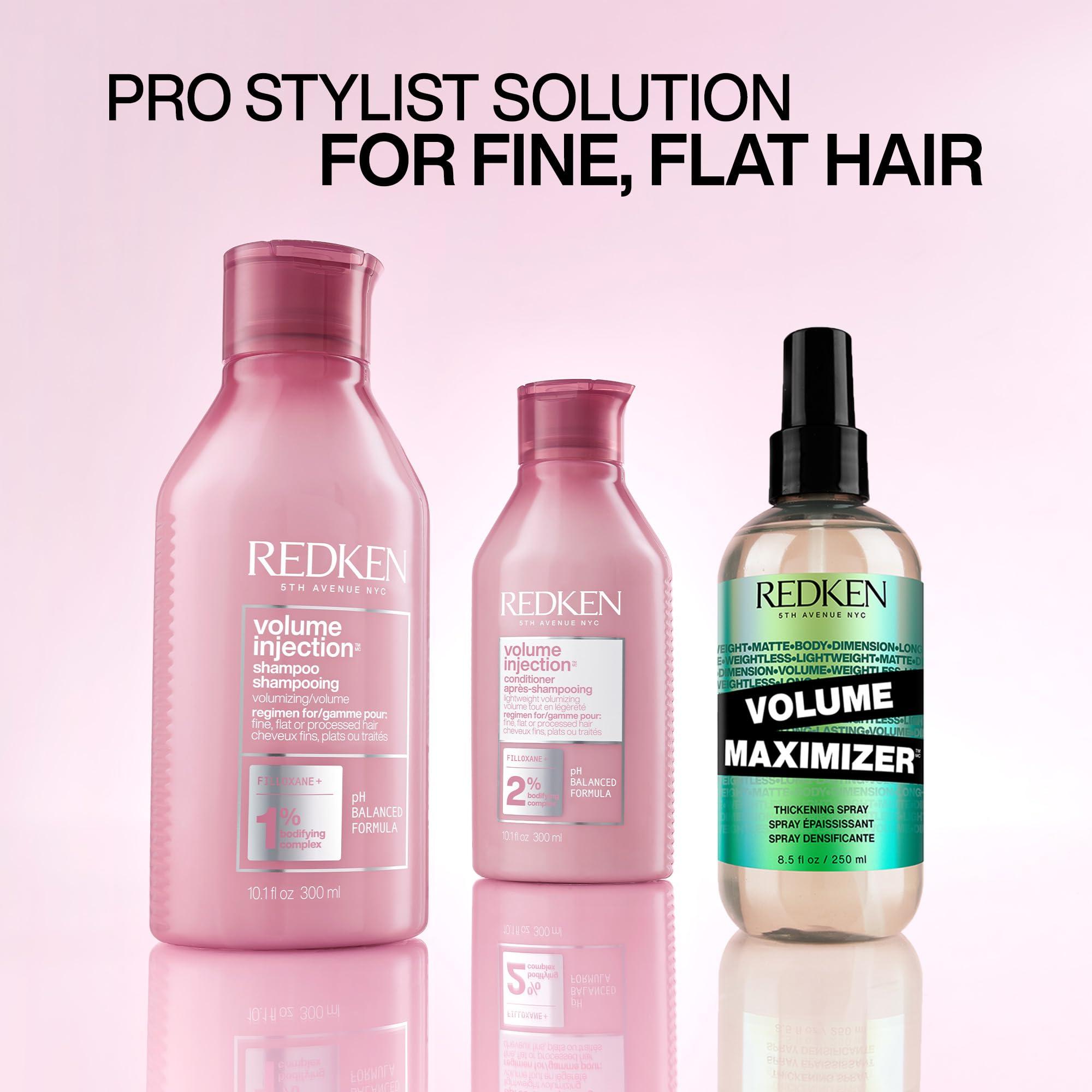 Redken Volume Injection Shampoo For Fine Hair - Adds Lift & Body, Volumizing & Detangling Without Weighing Down, Paraben Free - Image 5