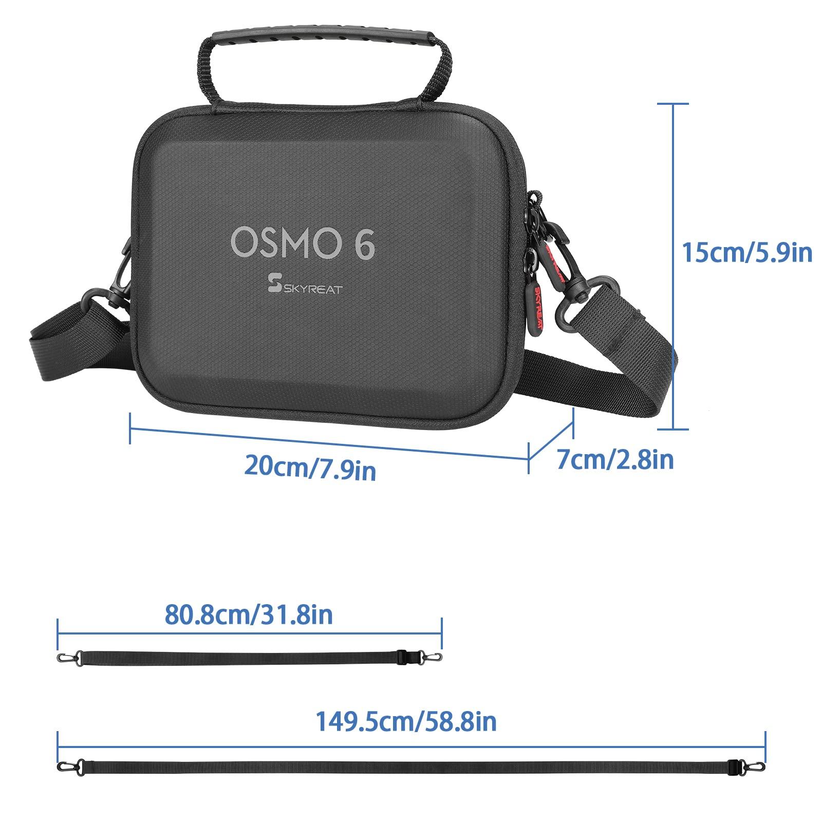 Skyreat Osmo Mobile 6 Case,PU Leather Portable Storage OM 6 Case Shoulder Bag for DJI OM 6 Smartphone Gimbal Stabilizer Accessories - Image 3