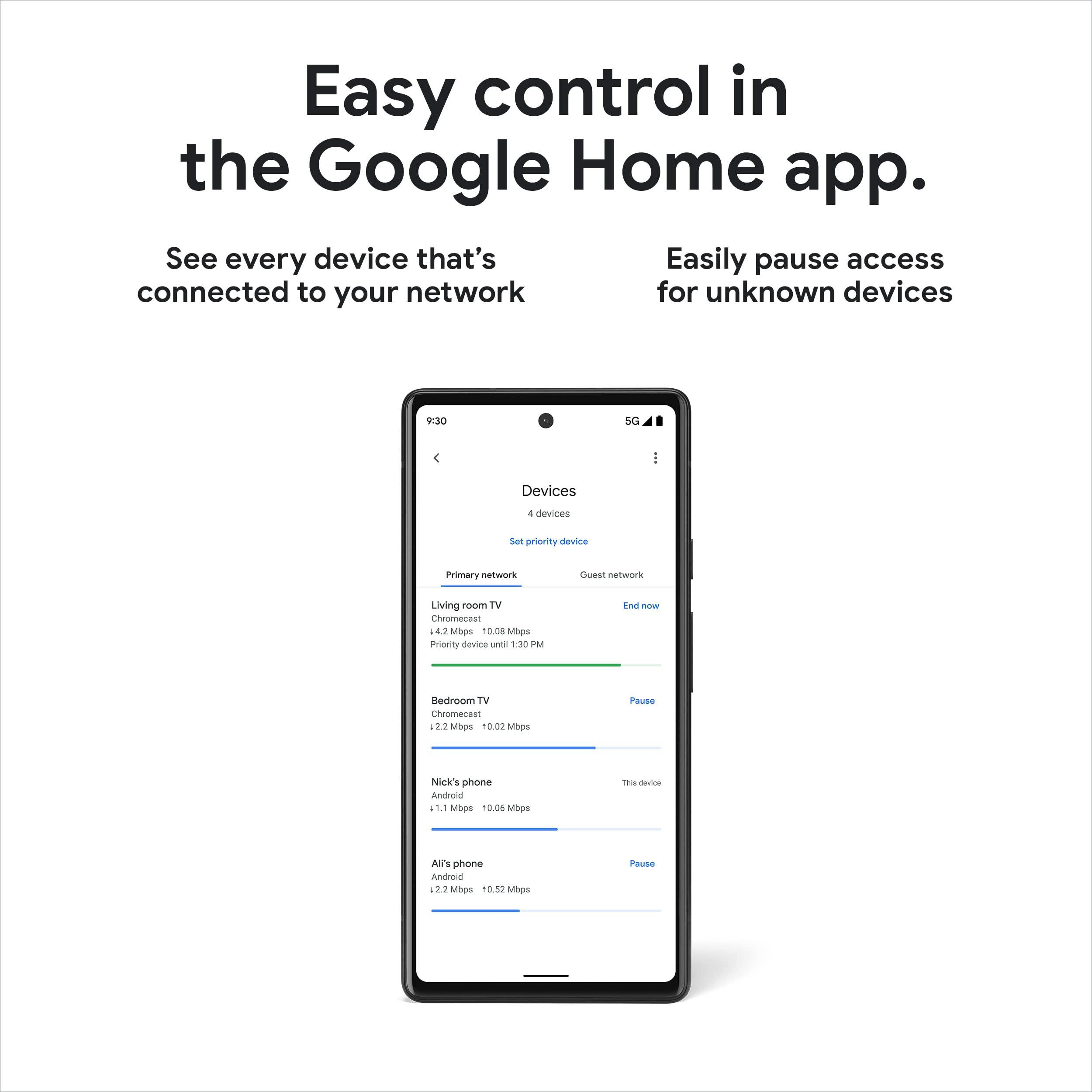 Google Nest WiFi Pro - 6E - Reliable Home Wi-Fi System with Fast Speed and Whole Home Coverage - Mesh Router - 3 Pack - Snow - Image 7