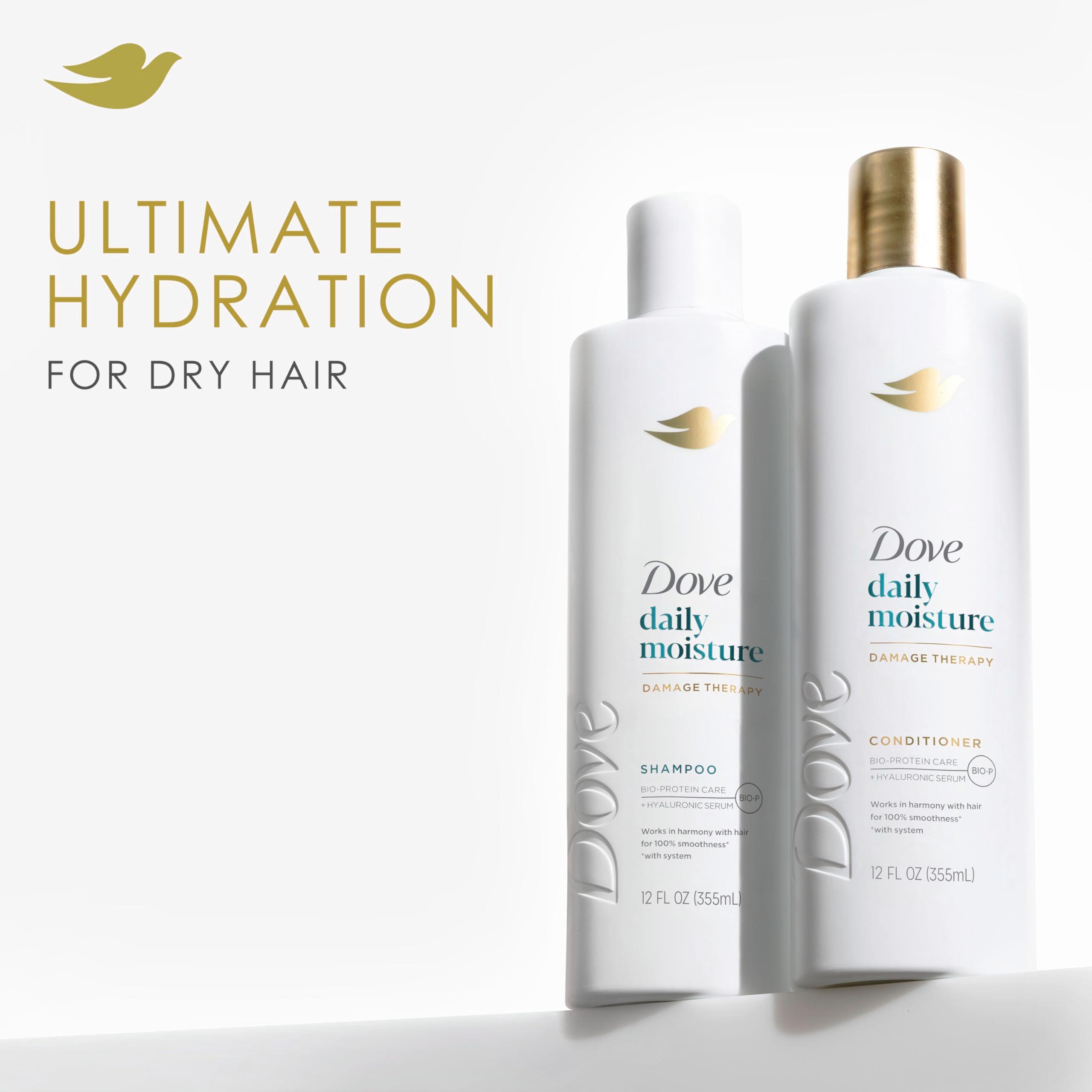 Dove Nutritive Solutions Moisturizing Shampoo 4 Count for Dry Hair Daily Moisture with Pro-Moisture Complex for Manageable and Smooth Hair 12 oz - Image 4
