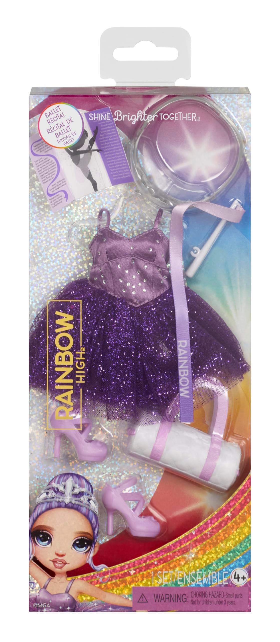 Rainbow High Fashion Pack, Ballet Recital Includes 1 Full Ballet Outfit, Shoes, Jewelry and Play Accessories. Mix & Match with Other Packs to Create Tons of Fun Looks. Kids Toy Gift Ages 4-12 Years﻿ - Image 3