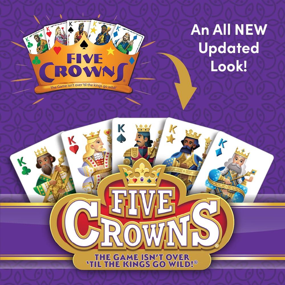 PlayMonster Five Crowns — The Game Isn't Over Until the Kings Go Wild! — 5 Suited Rummy-Style Card Game — For Ages 8+ - Image 6