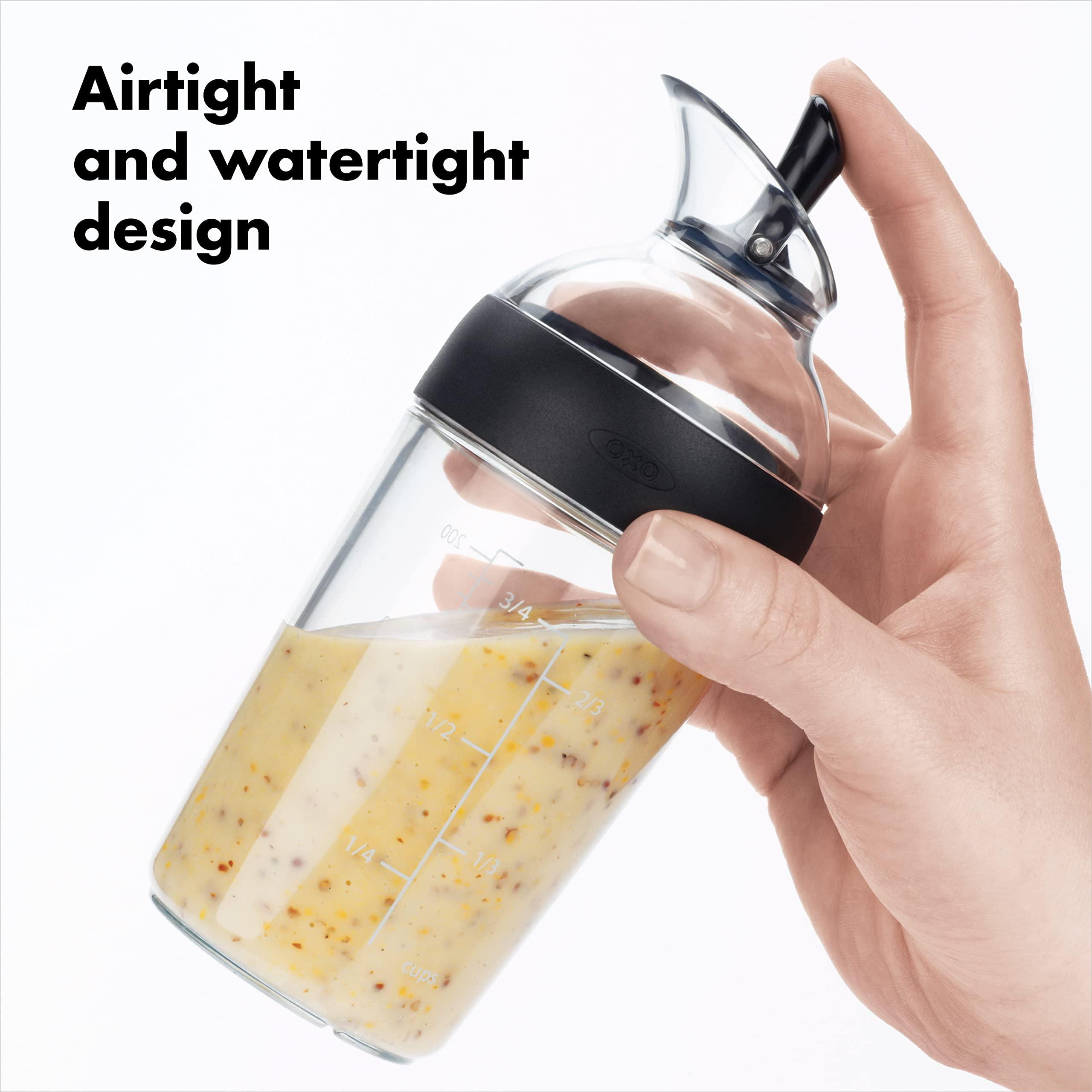 OXO Good Grips Little Salad Dressing Shaker - Black, Small - Image 5