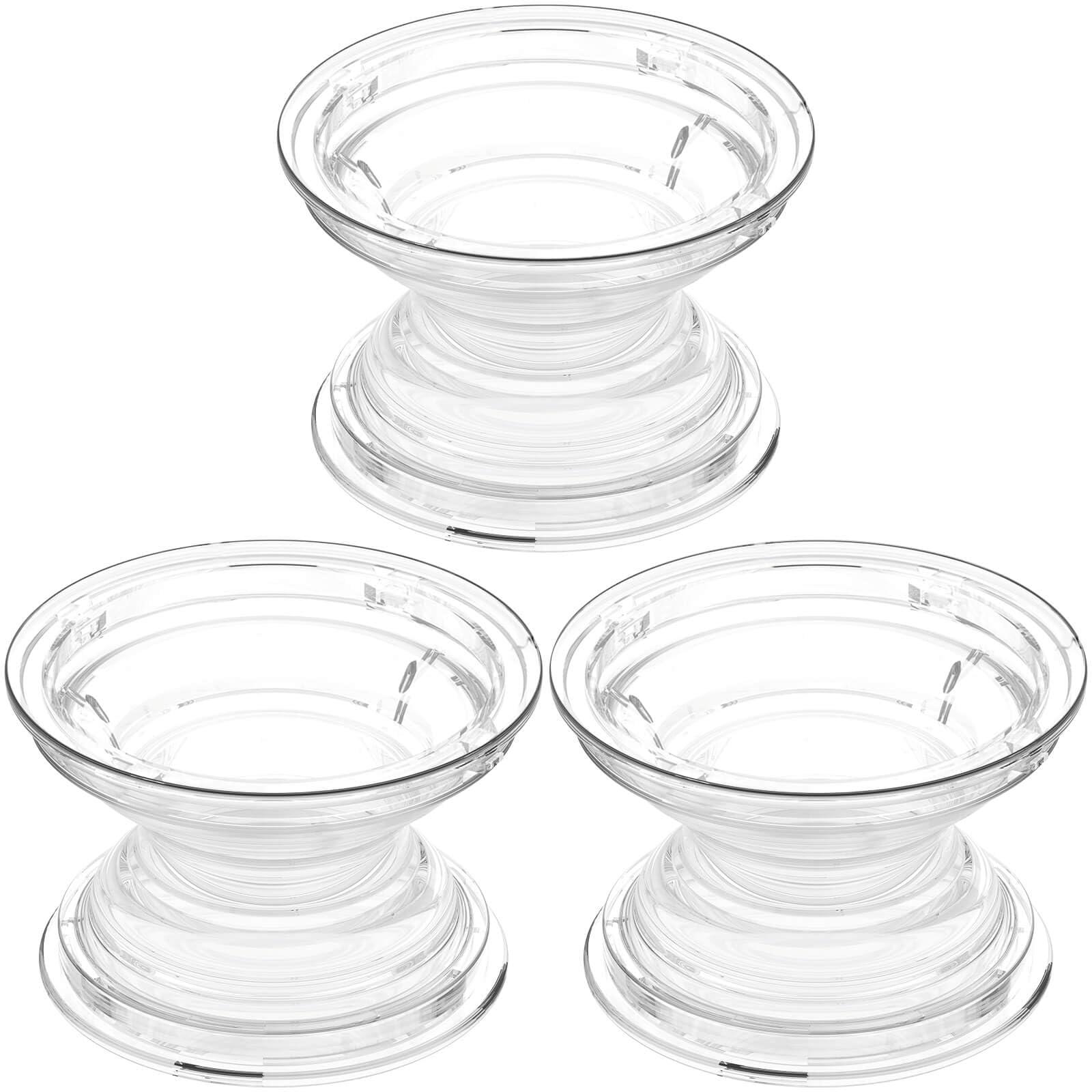 3 Pack Expandible Collapsible Mobile Phone Grip Stand Holder for Smartphone Tablet Cell Phone Accessory - Clear