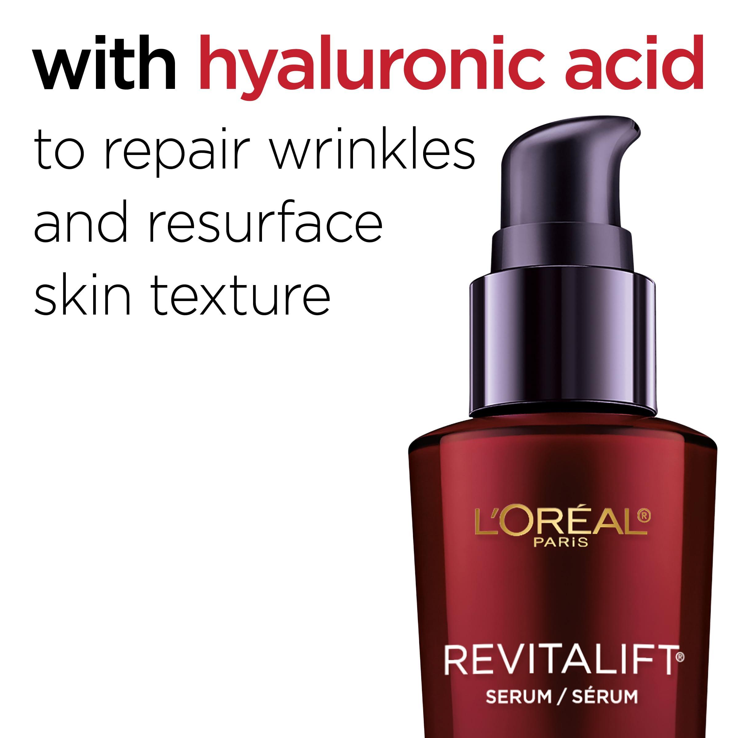 L'Oreal Paris Revitalift Triple Power Anti-Aging Concentrated Face Serum, Hyaluronic Acid and Pro-Xylane, Reduces Wrinkles 1 oz - Image 3