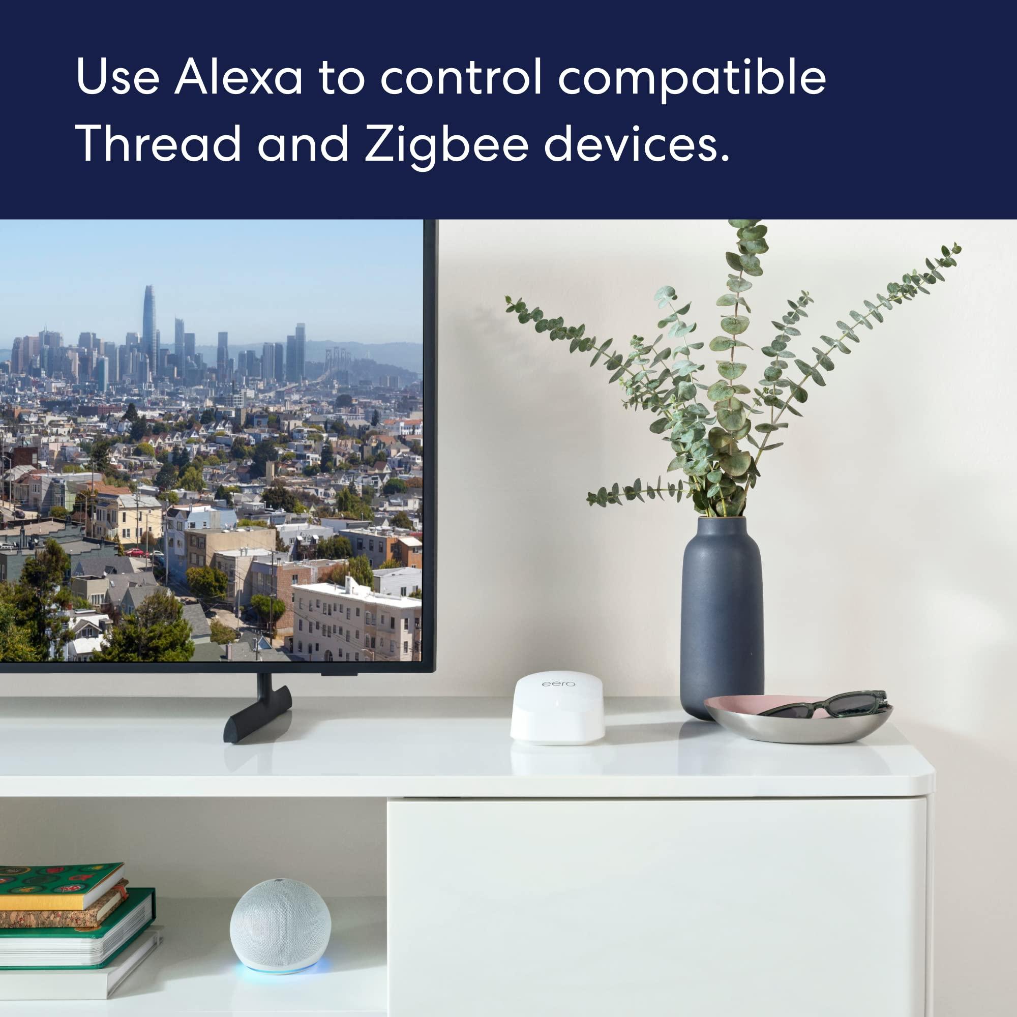 Amazon eero 6+ mesh wifi system - Supports internet plans up to a Gigabit, Coverage up to 4,500 sq. ft., Connect 75+ devices, 3-pack - Image 6