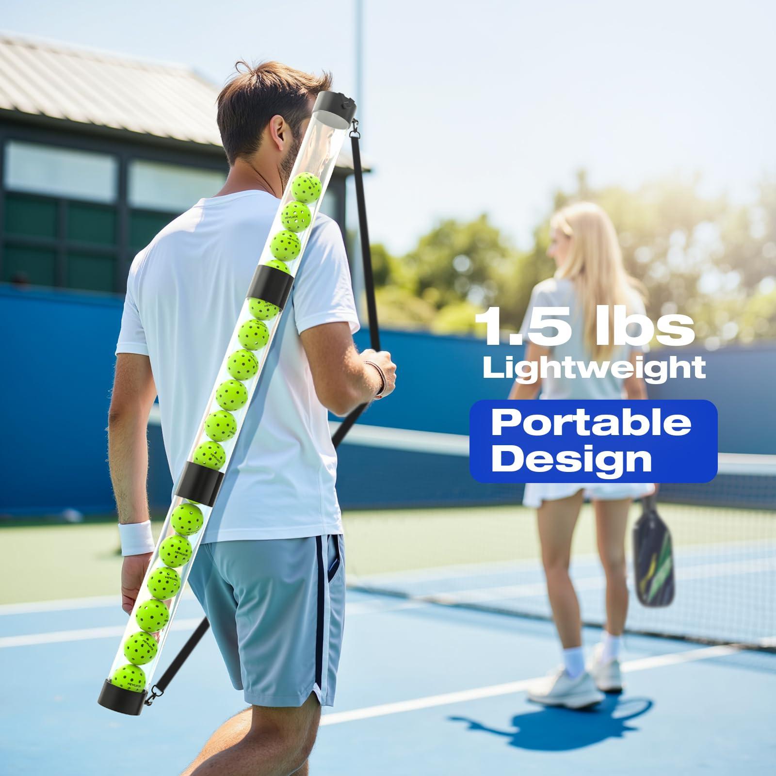 Newluck Multi-Functional Pickleball Ball Picker, Quick Collection, Adjustable Length for All Ages, Back and Knee Protection, Lightweight and Portable - Image 5
