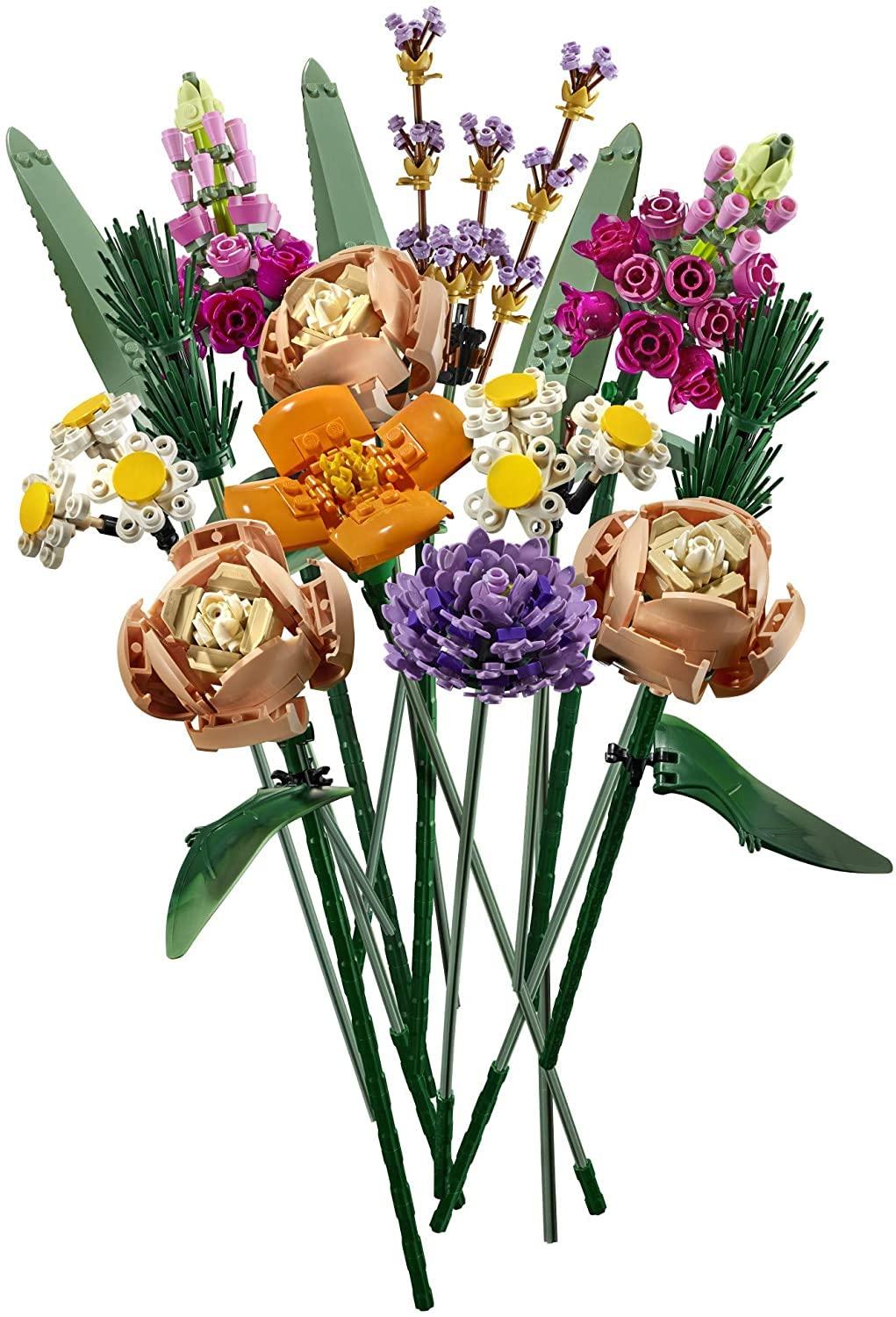 LEGO Icons Flower Bouquet Building Set - Artificial Flowers for Decoration for Home and Display, Ages 18+ - Small Fake Flowers for Table, Desk, Office - Gift for Graduation - 10280 - Image 5