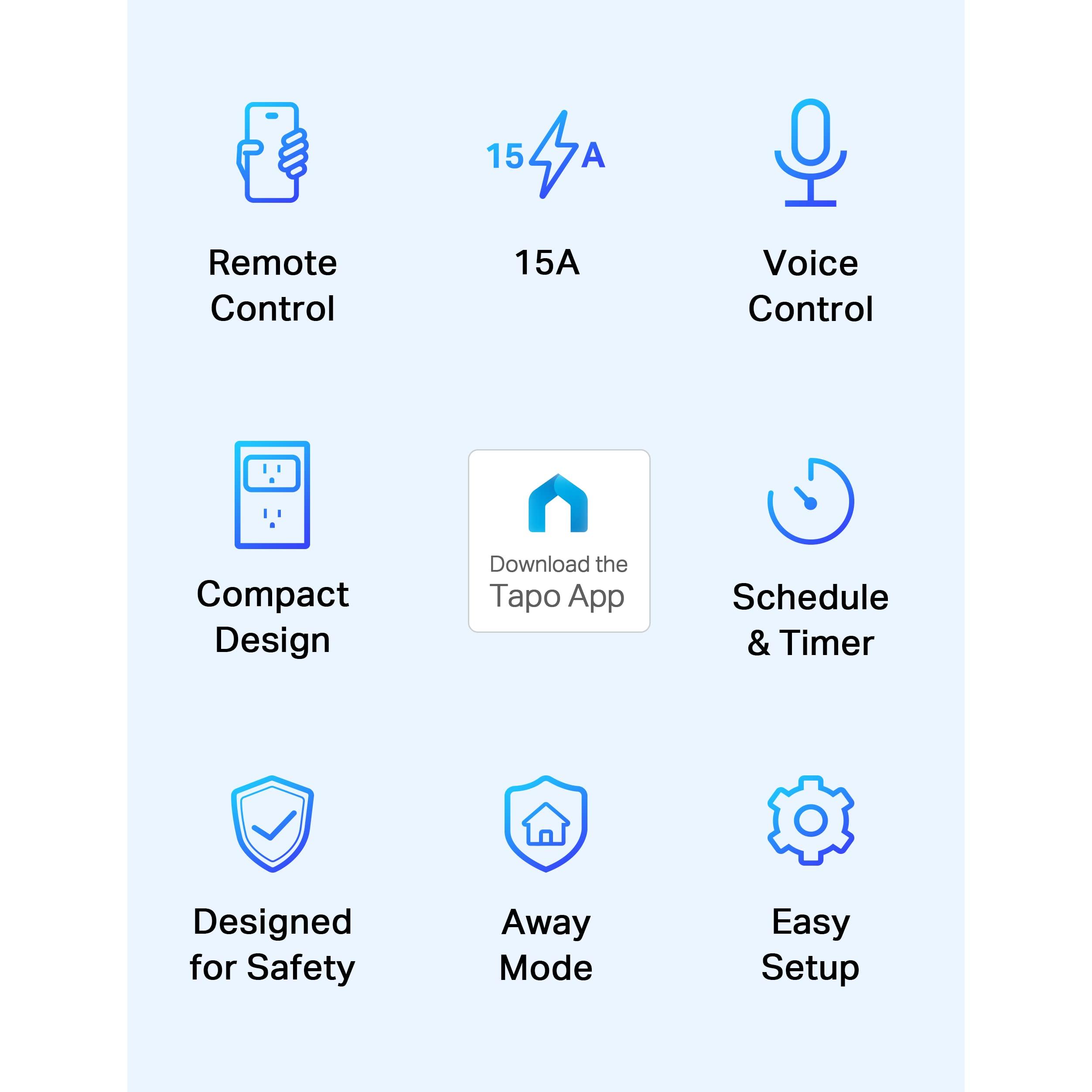 TP-Link Tapo Smart Plug Mini 15A, Smart Home Wi-Fi Plug, Super Easy Setup, Compatible with Alexa & Google Home, No Hub Required, UL Certified, 2.4G WiFi Only, White, Tapo P105(4-Pack) - Image 2