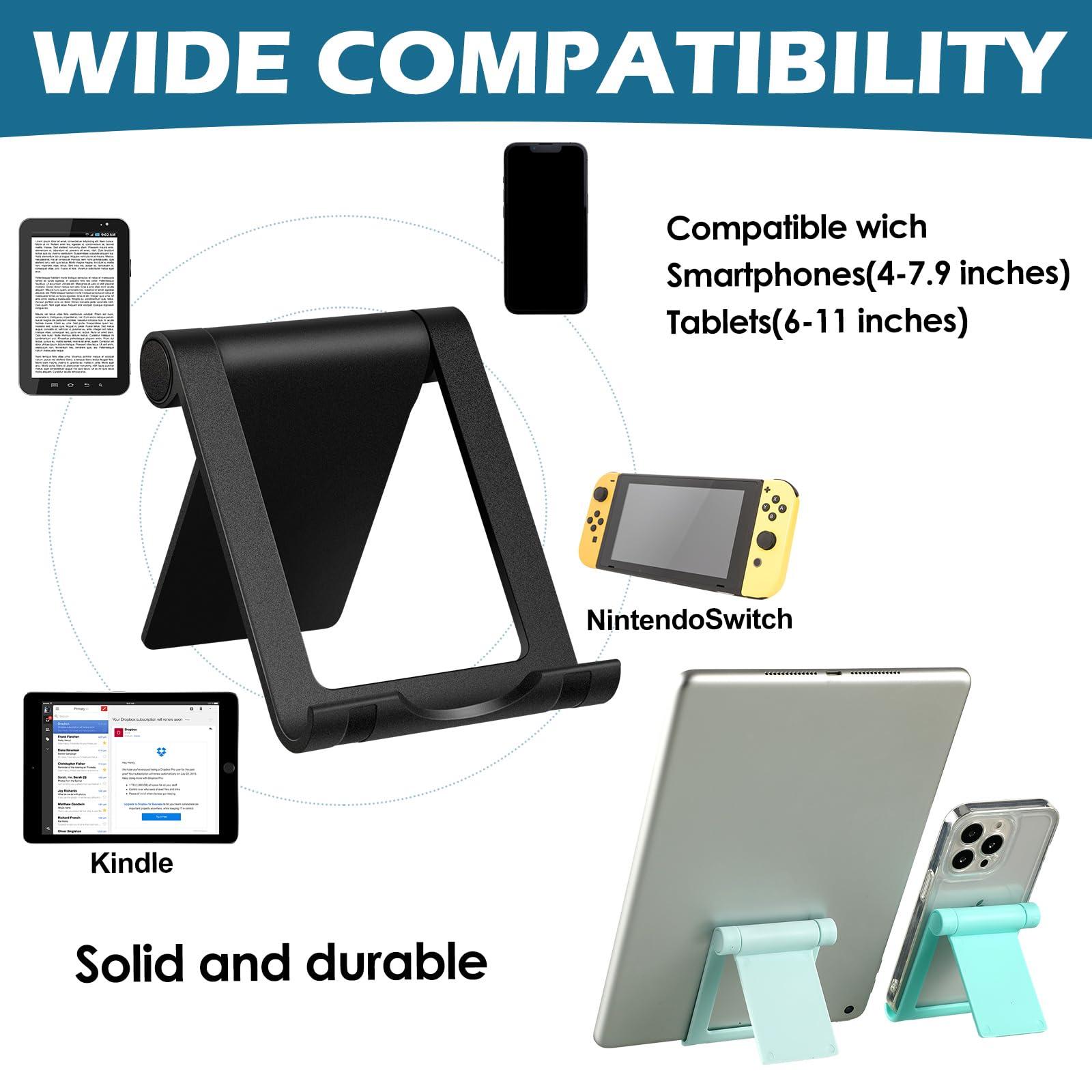 Fabbay 40 Pcs Foldable Cell Phone Stand Desk Multi Angle Tablet Stand Universal Cellphone Holder Portable Smartphone Dock Compatible with Most Mobile Phone and Tablet for Travel(Multicolor) - Image 4