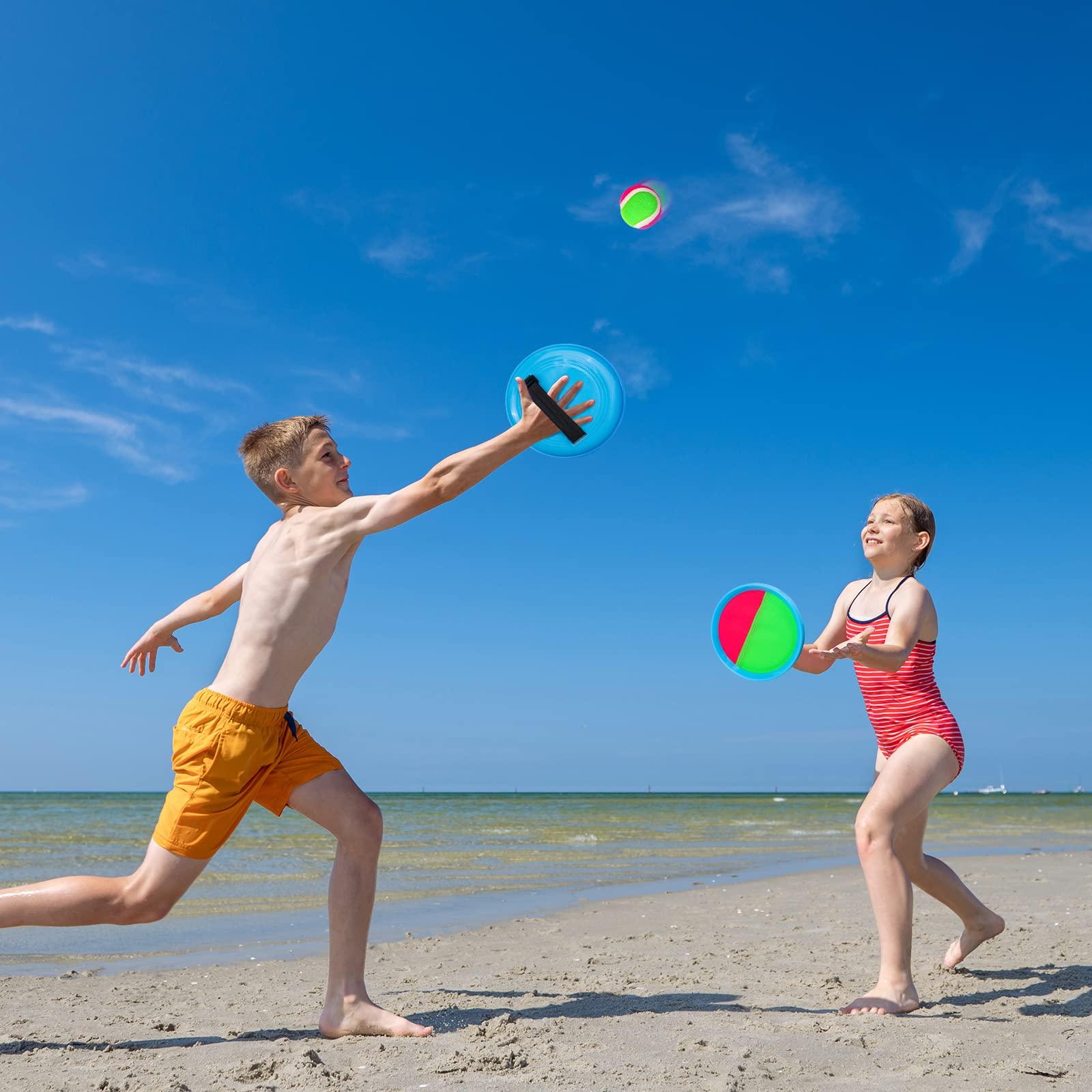 Ayeboovi Toss and Catch Ball Game Outdoor Toys for Kids Yard Games Beach Toys Outside Games for 3 4 5 6 7 8 9 10 Year Old Boys Girls (Upgraded) - Image 2
