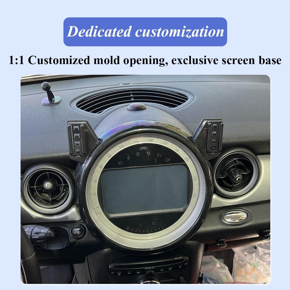 Car Phone Holder for BMW MINI Cooper Auto Accessories [Only for 2007-2013 MINI Cooper] [Auto Lock Hands Free Cell Phone Mount Car fits for iPhone & All Smartphones] - Image 3